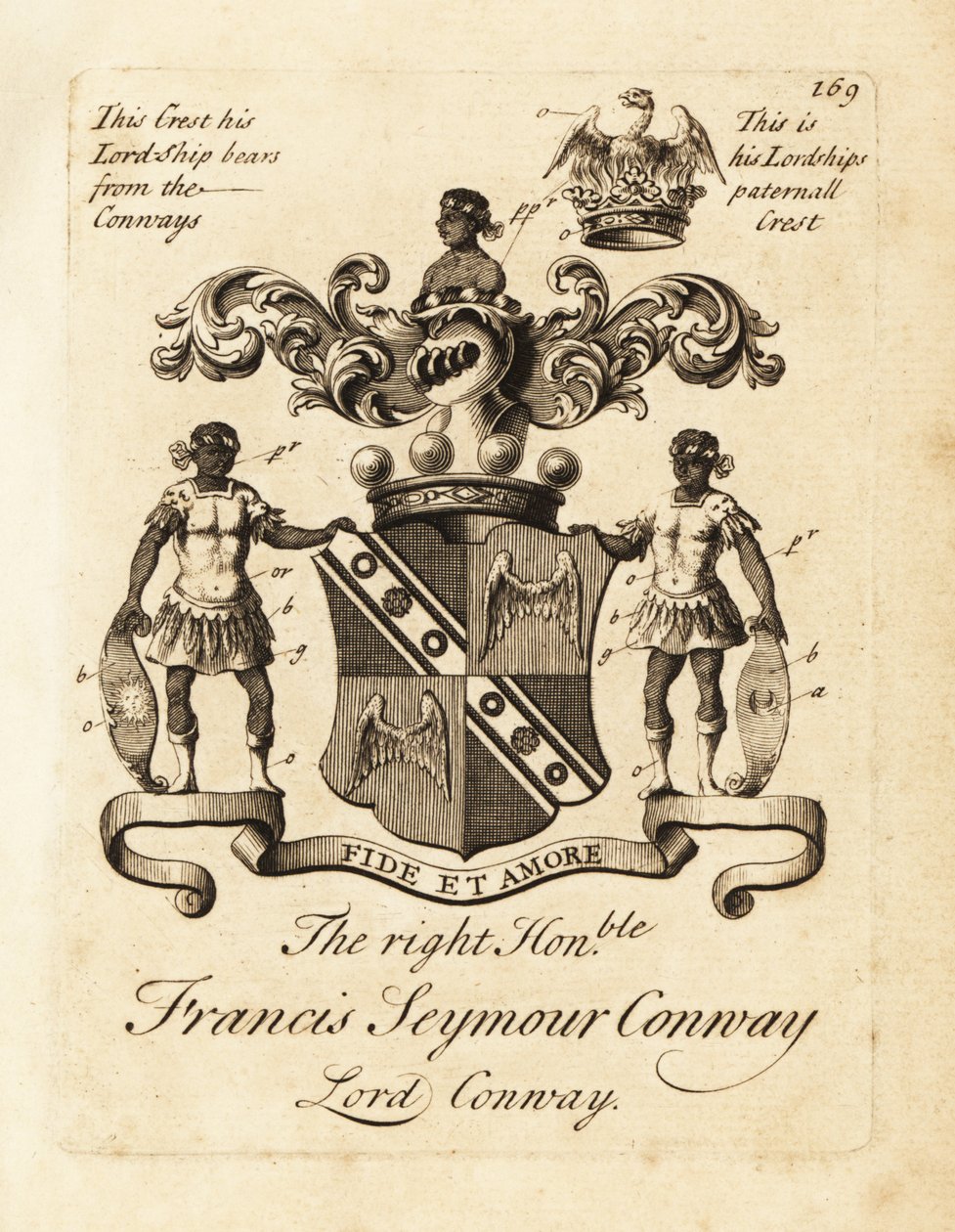 Brasão do Honorável Francis Seymour Conway, Lord Conway de Andrew Johnston