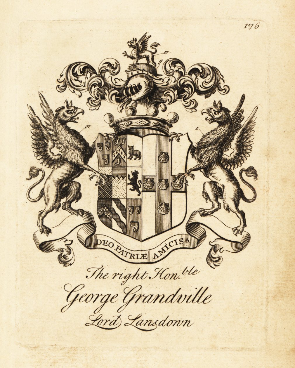 Brasão do Honorável George Grandville, Lord Lansdown de Andrew Johnston