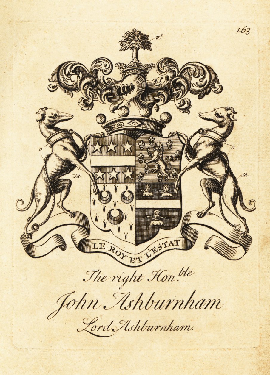 Brasão do Honorável John Ashburnham, Lorde Ashburnham de Andrew Johnston