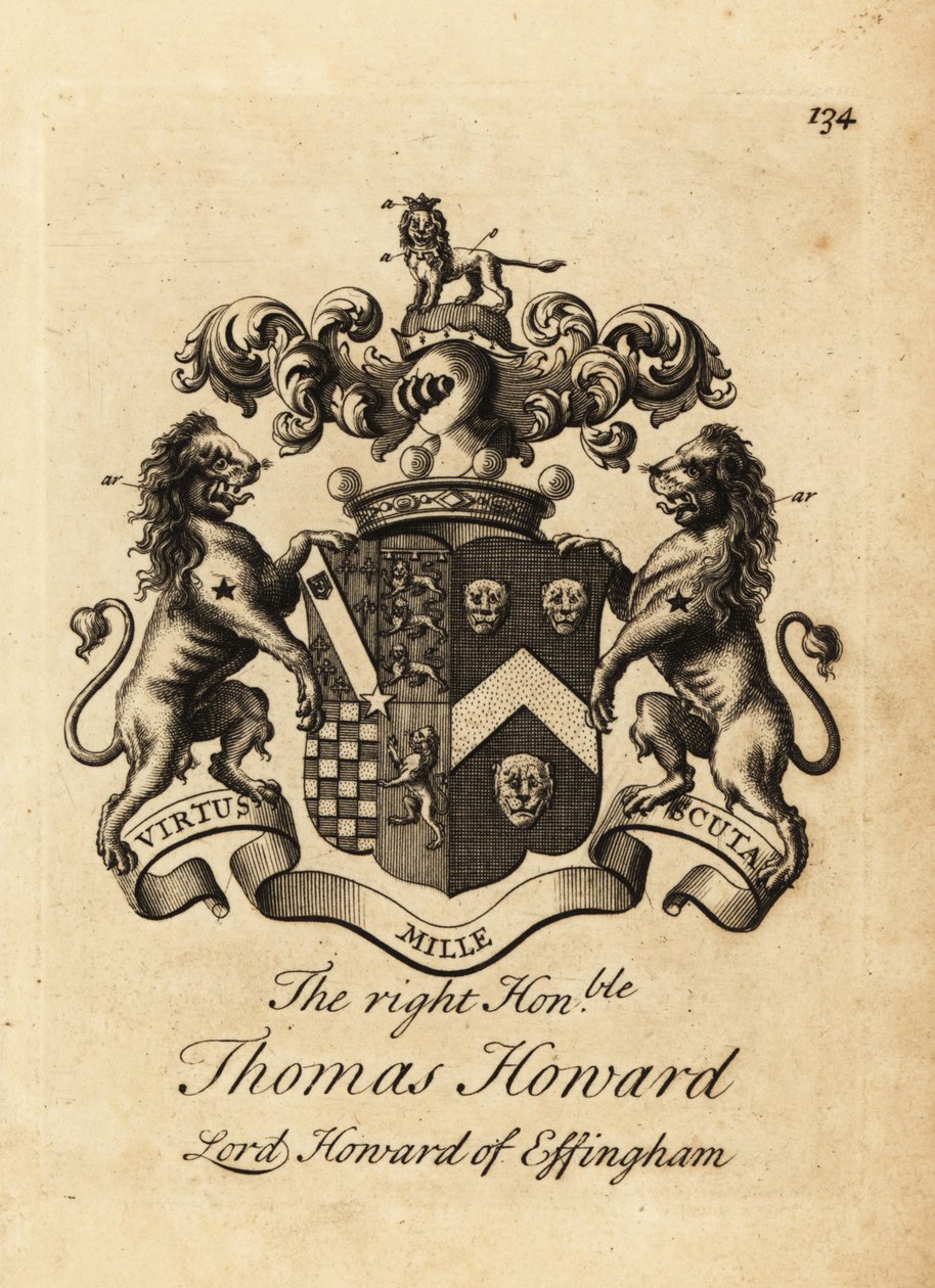Brasão do Honorável Thomas Howard, 2º Conde de Effingham, Lord Howard de Effingham de Andrew Johnston