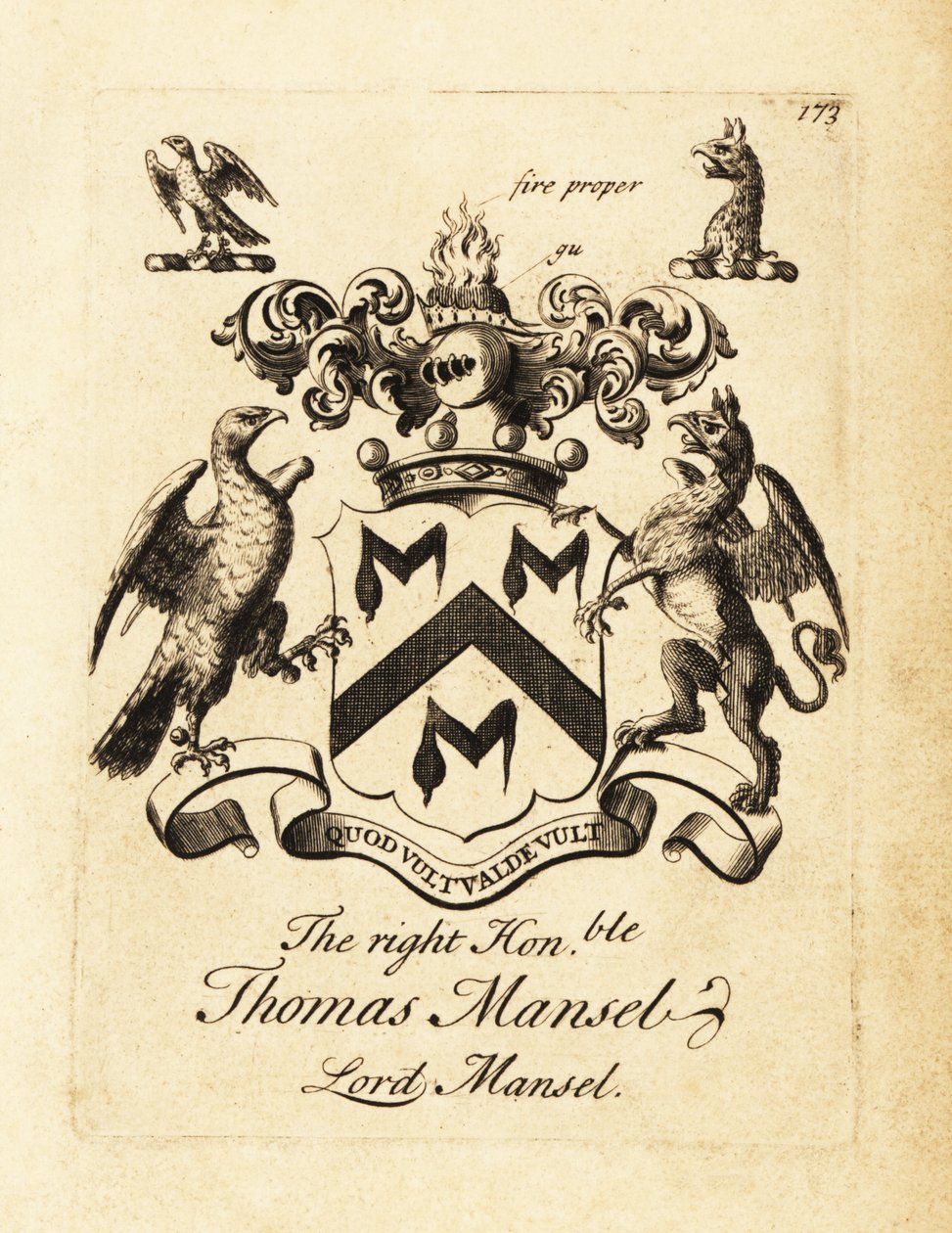 Brasão do Honorável Thomas Mansel, Lord Mansel de Andrew Johnston