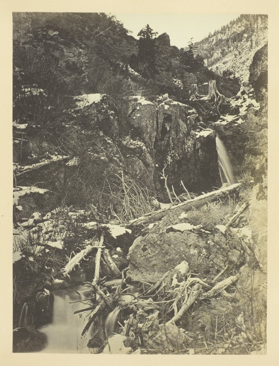 City Creek Canon, Wasatch Mountains, Salt Lake Valley de Andrew Joseph Russell