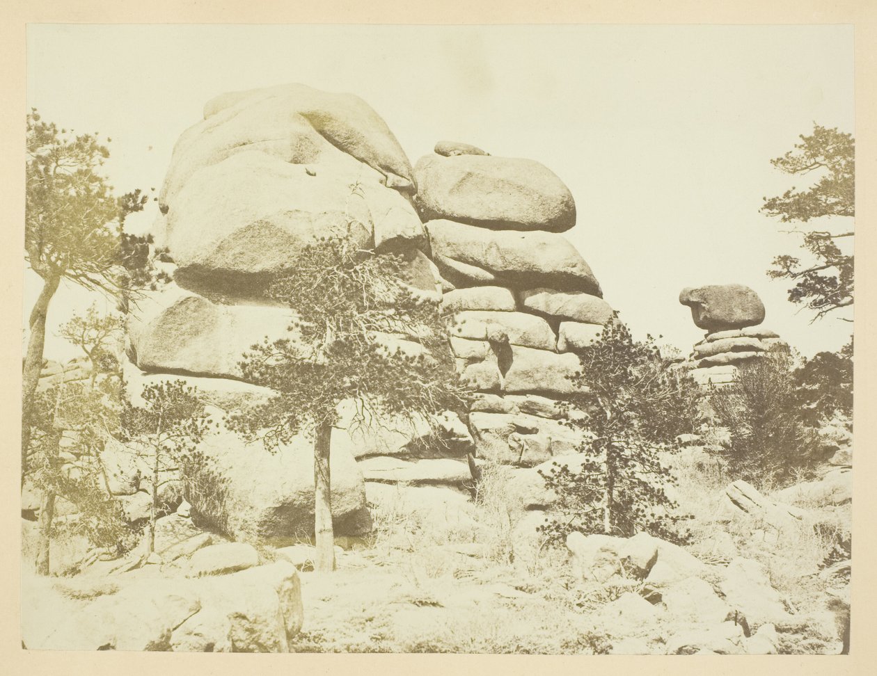 Rocha de Granito, Estação de Buford, Montanhas Laramie de Andrew Joseph Russell