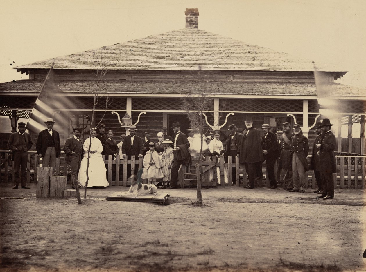 Placa 11. General Grant e grupo em Fort Sanders, 1869 (foto) de Andrew Joseph Russell