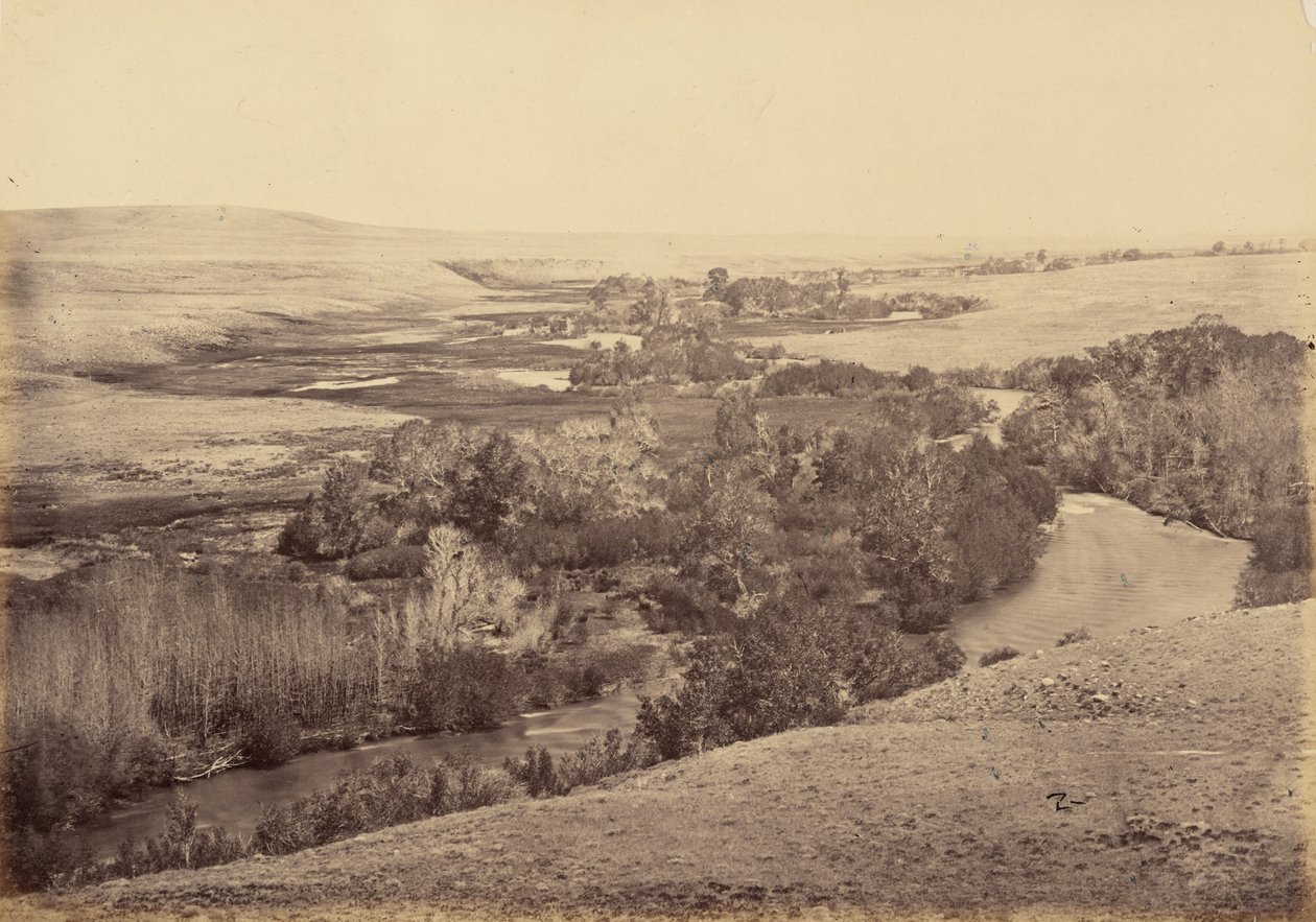 Placa 18. Vale do rio Little Laramie, 1869 (foto) de Andrew Joseph Russell