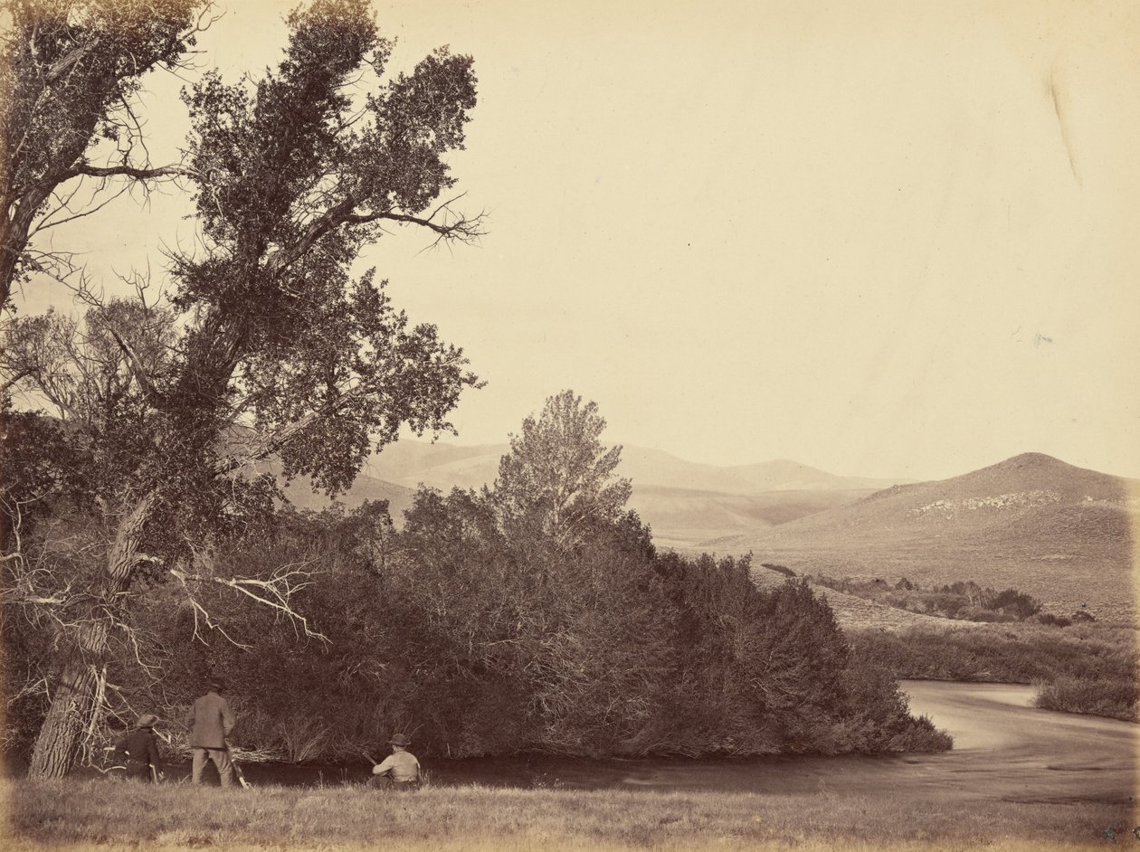 Placa 20. Nascente do rio Laramie, 1869 (foto) de Andrew Joseph Russell