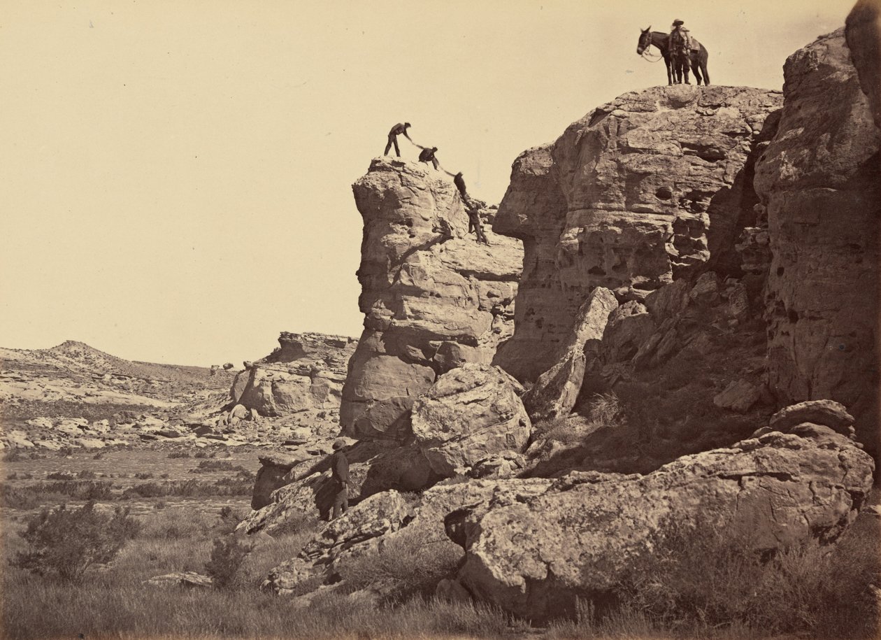 Placa 21. Alto Bluff, Black Buttes, 1869 (foto) de Andrew Joseph Russell