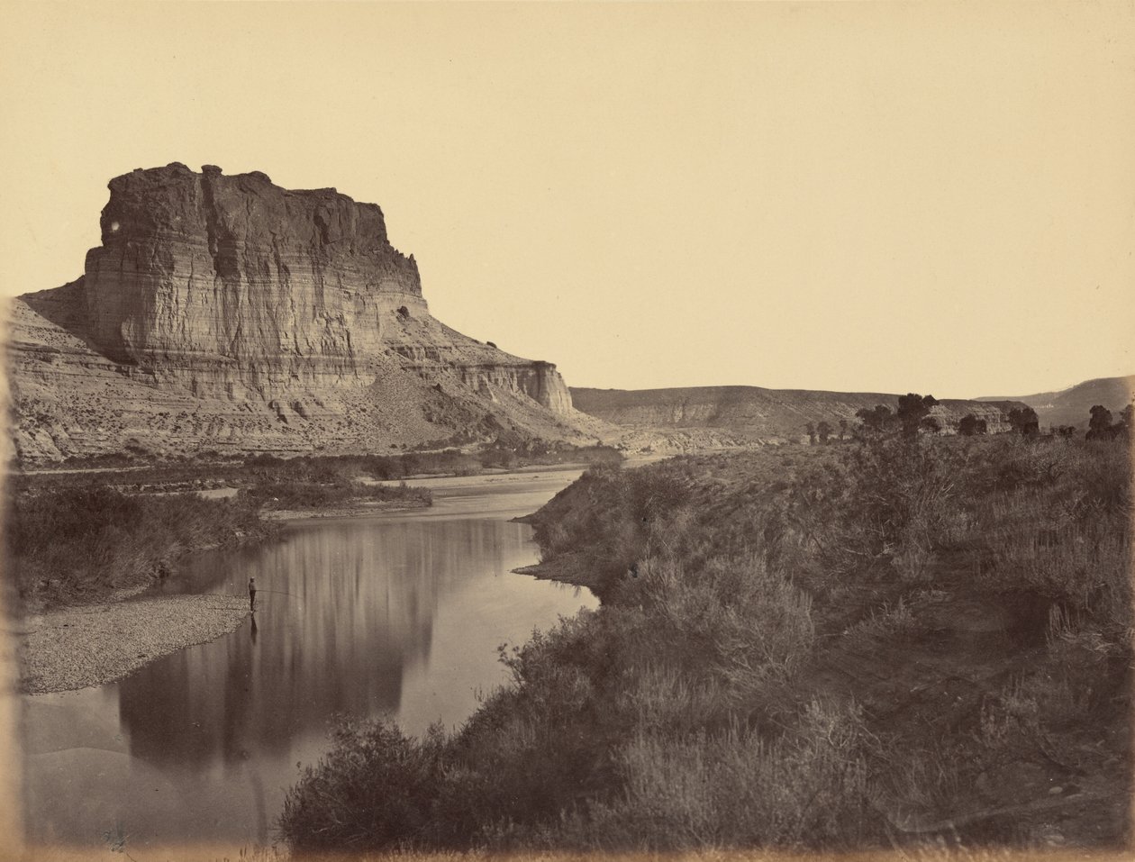 Placa 24. Castle Rock, Vale do Rio Verde, 1869 (foto) de Andrew Joseph Russell