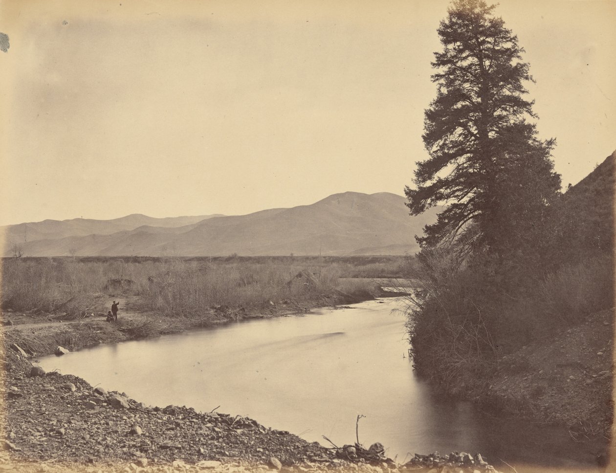 Placa 43. Vale Weber, a partir do Passo Willhelmina, 1869 (foto) de Andrew Joseph Russell