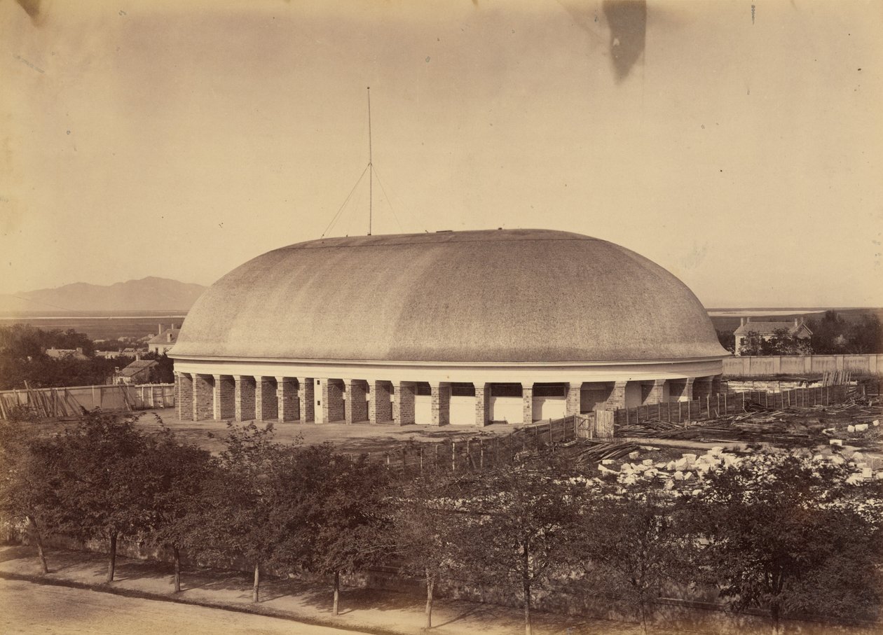 Placa 50. Grande Tabernáculo Mórmon, 1869 (foto) de Andrew Joseph Russell