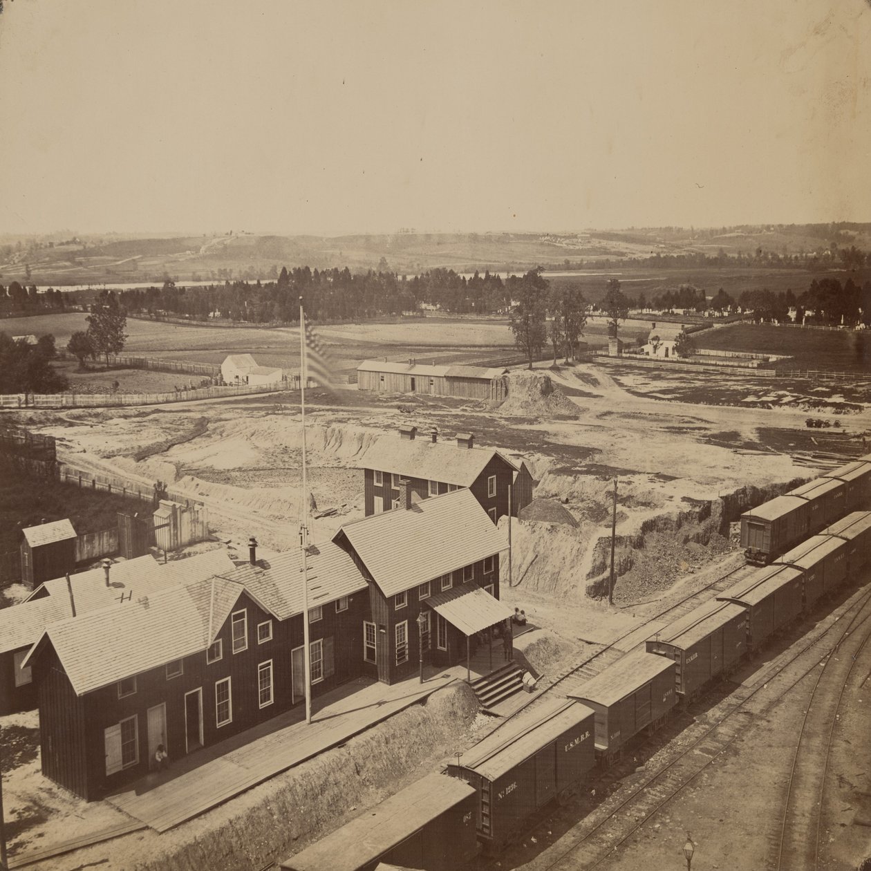 Pátio ferroviário, Alexandria, Virgínia de Andrew Joseph Russell