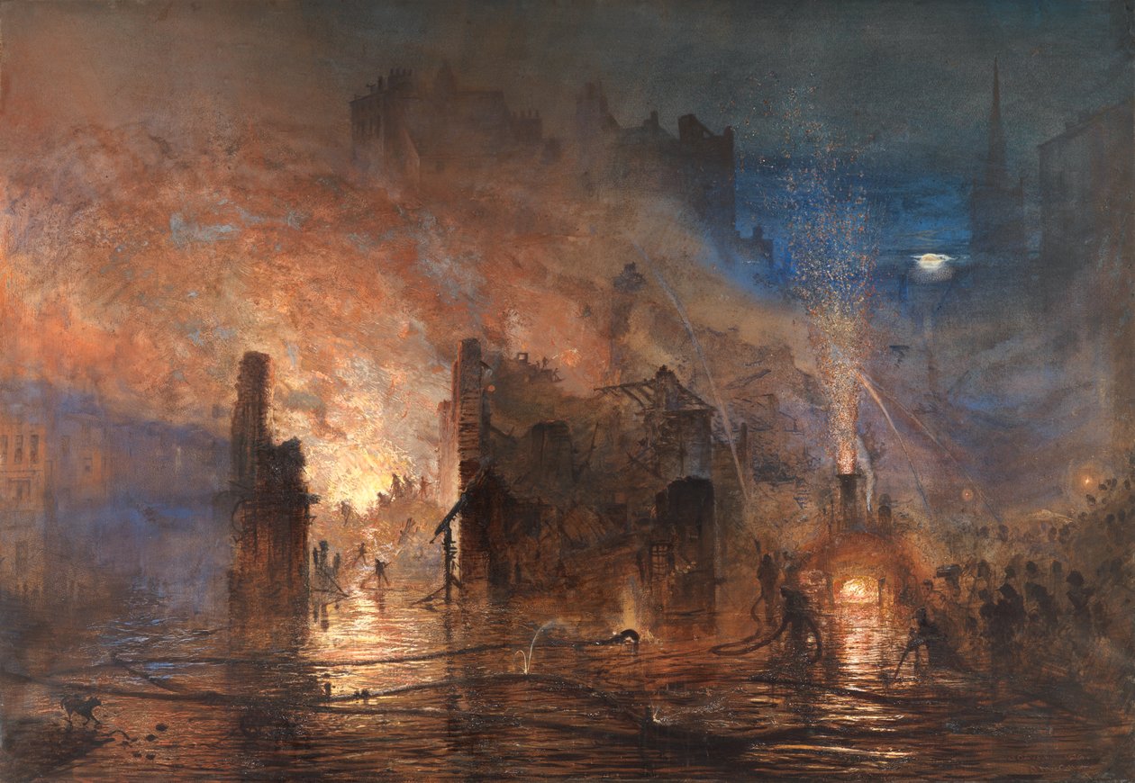 O incêndio em Clerkenwell, 28 de julho de 1876 de Andrew MacCallum
