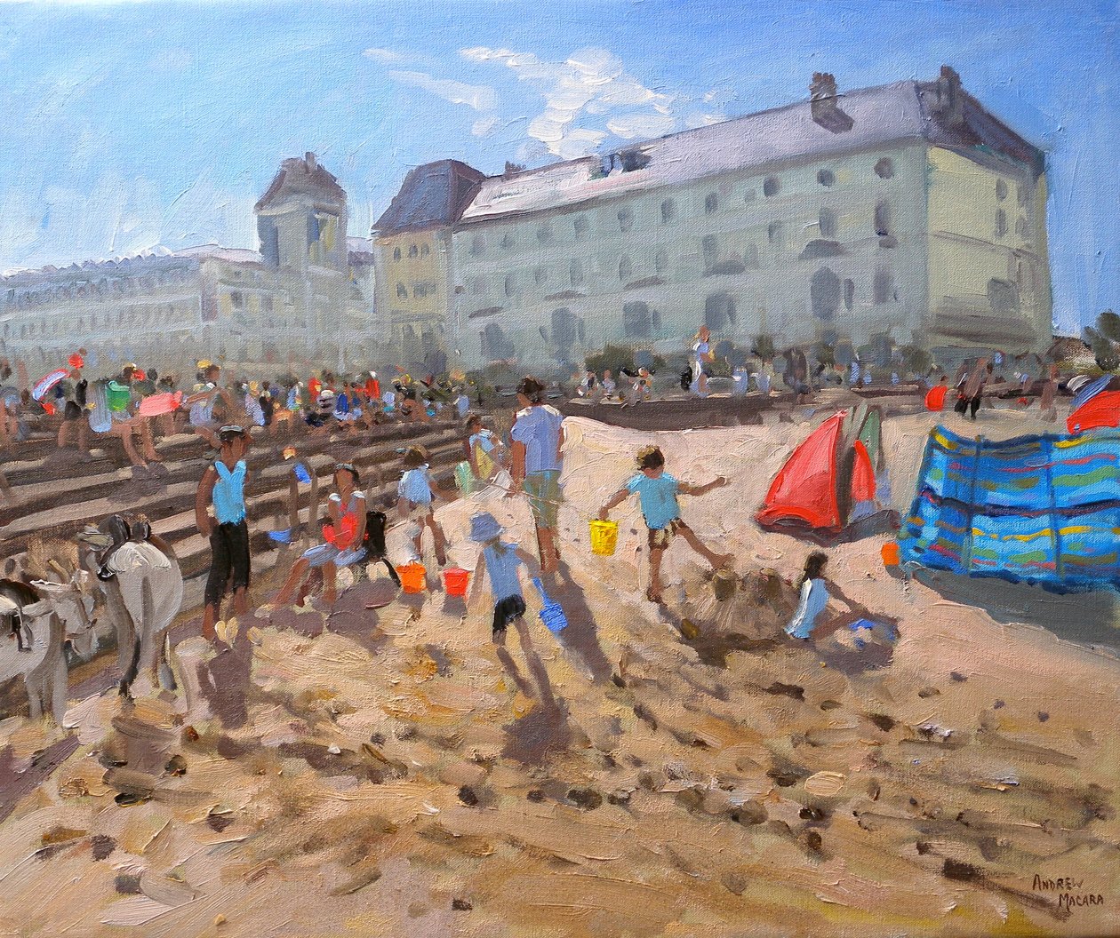 Bright Morning,Llandudno, 2009 (óleo sobre tela) de Andrew Macara
