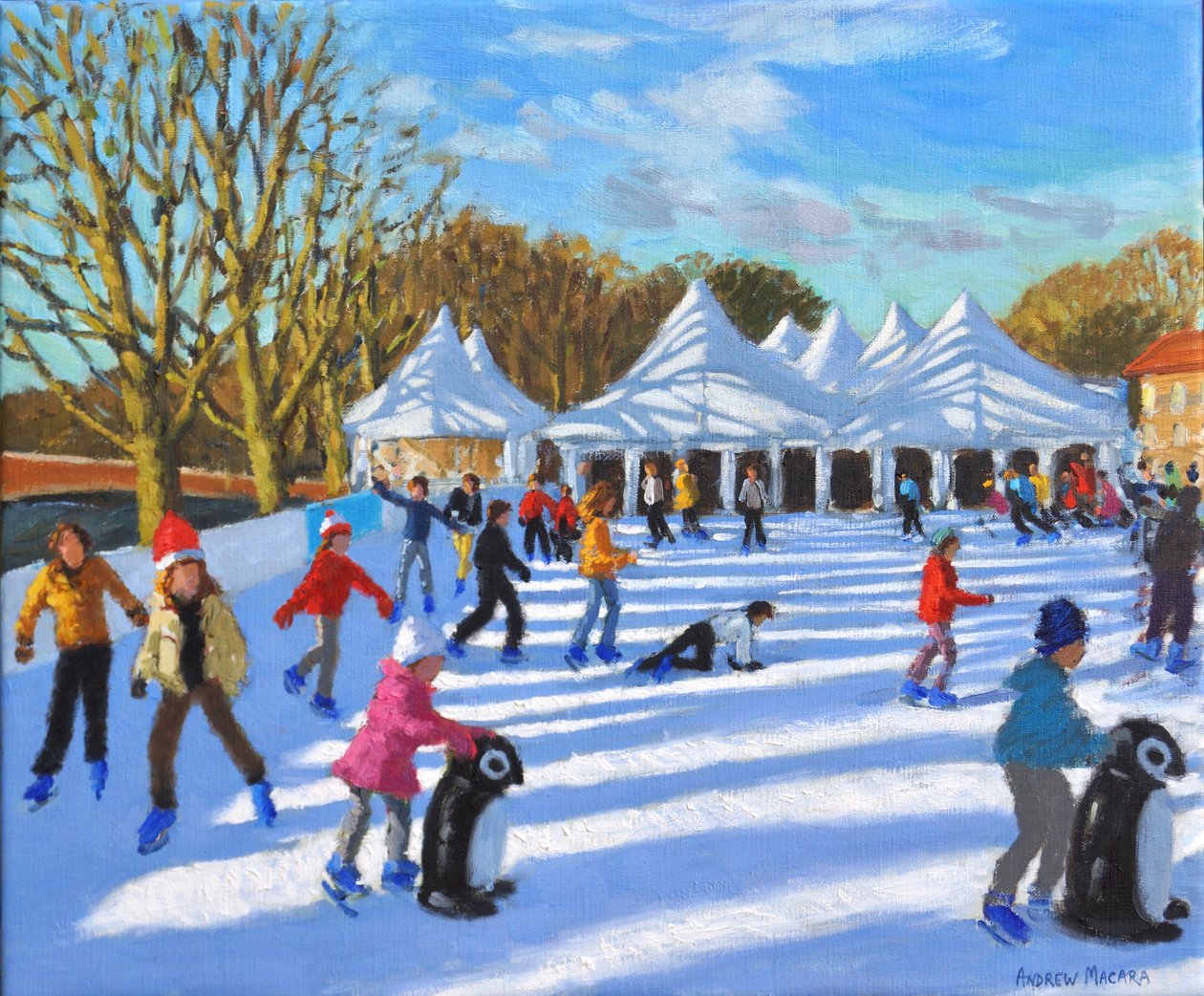 Manhã brilhante, Hampton Court Palace Ice Rink, Londres, 2018, de Andrew Macara