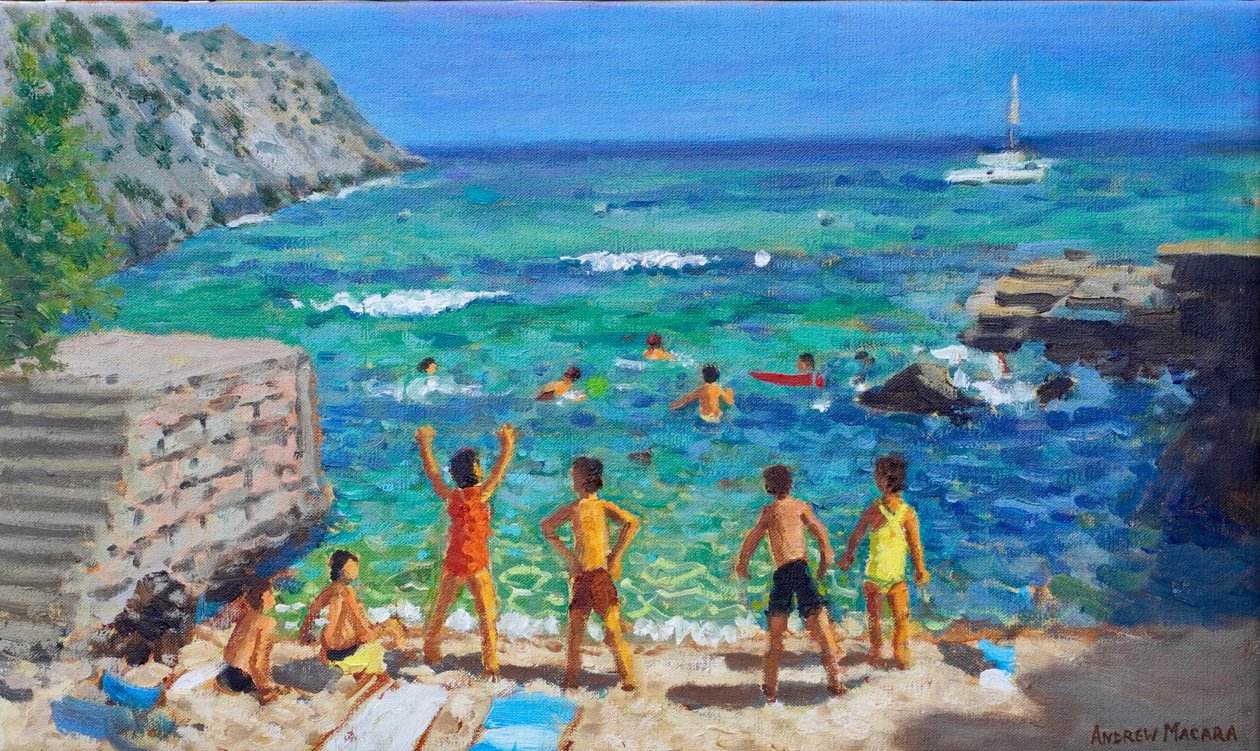 Cala Clara, Maiorca, 2023 (óleo sobre tela) de Andrew Macara