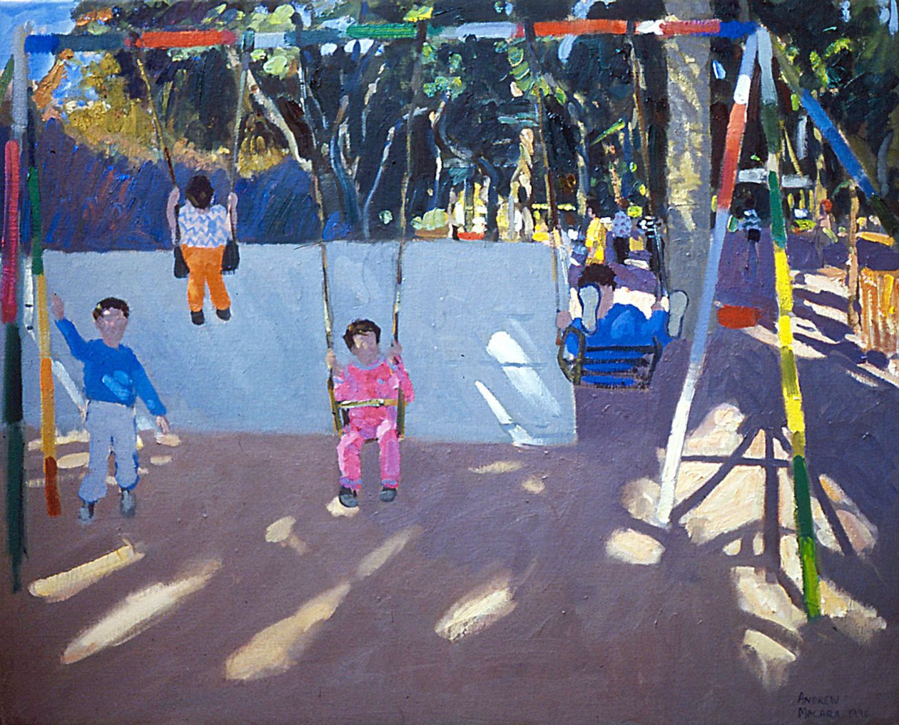Crianças balançando, 1996 de Andrew Macara