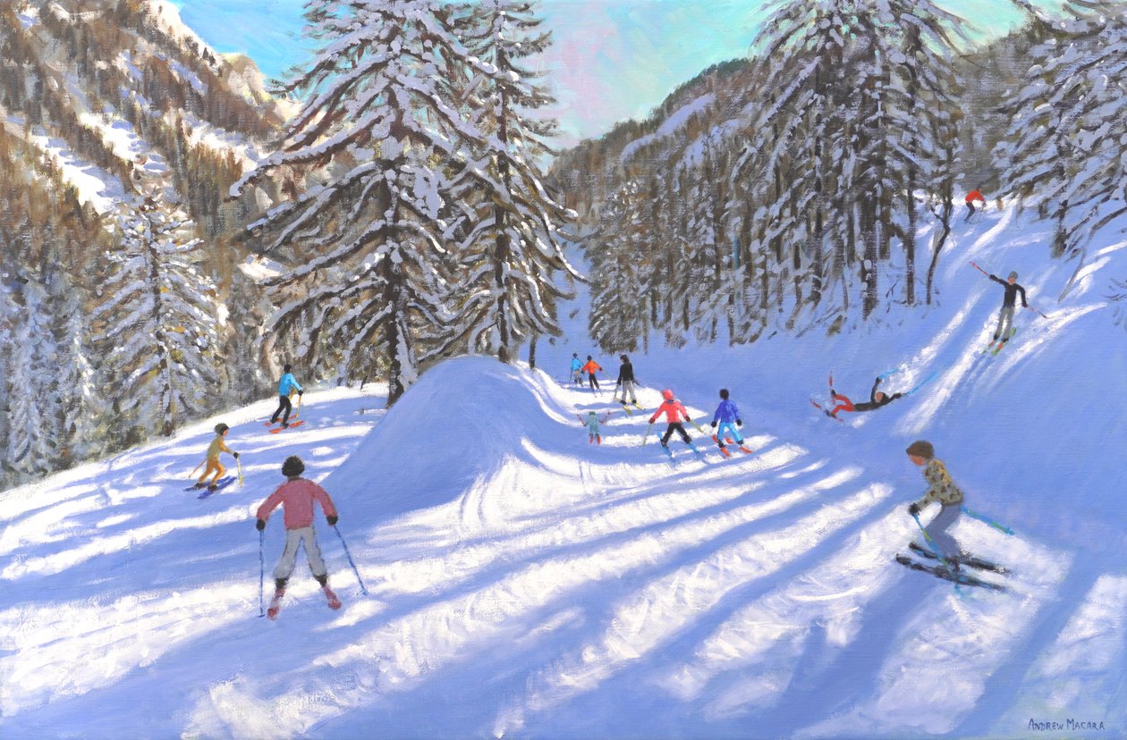 Natal em Tignes, França, 2022 (óleo sobre tela) de Andrew Macara