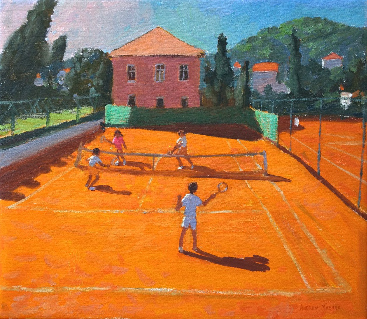 Ténis de corte de argila, Lapad, Croácia, 2012, de Andrew Macara