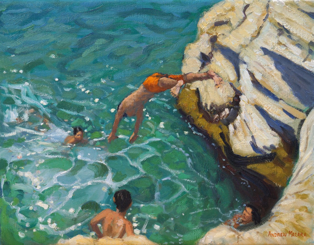 Mergulho e natação, Skiathos. 2016, de Andrew Macara