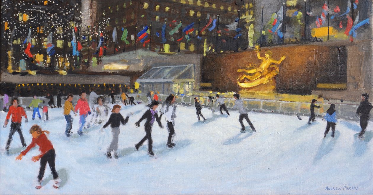Noite, Rockerfeller Ice Rink, Nova Iorque, de Andrew Macara