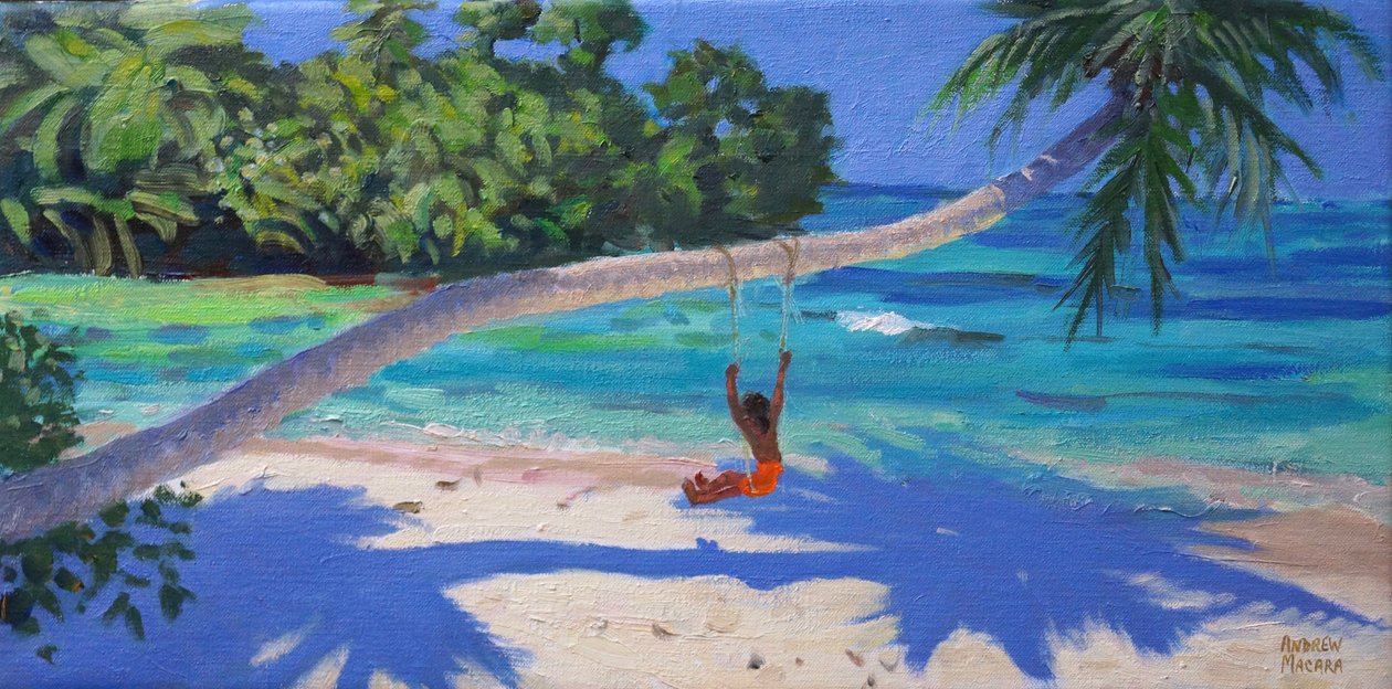 Menina em um balanço, Seychelles, 2015, de Andrew Macara