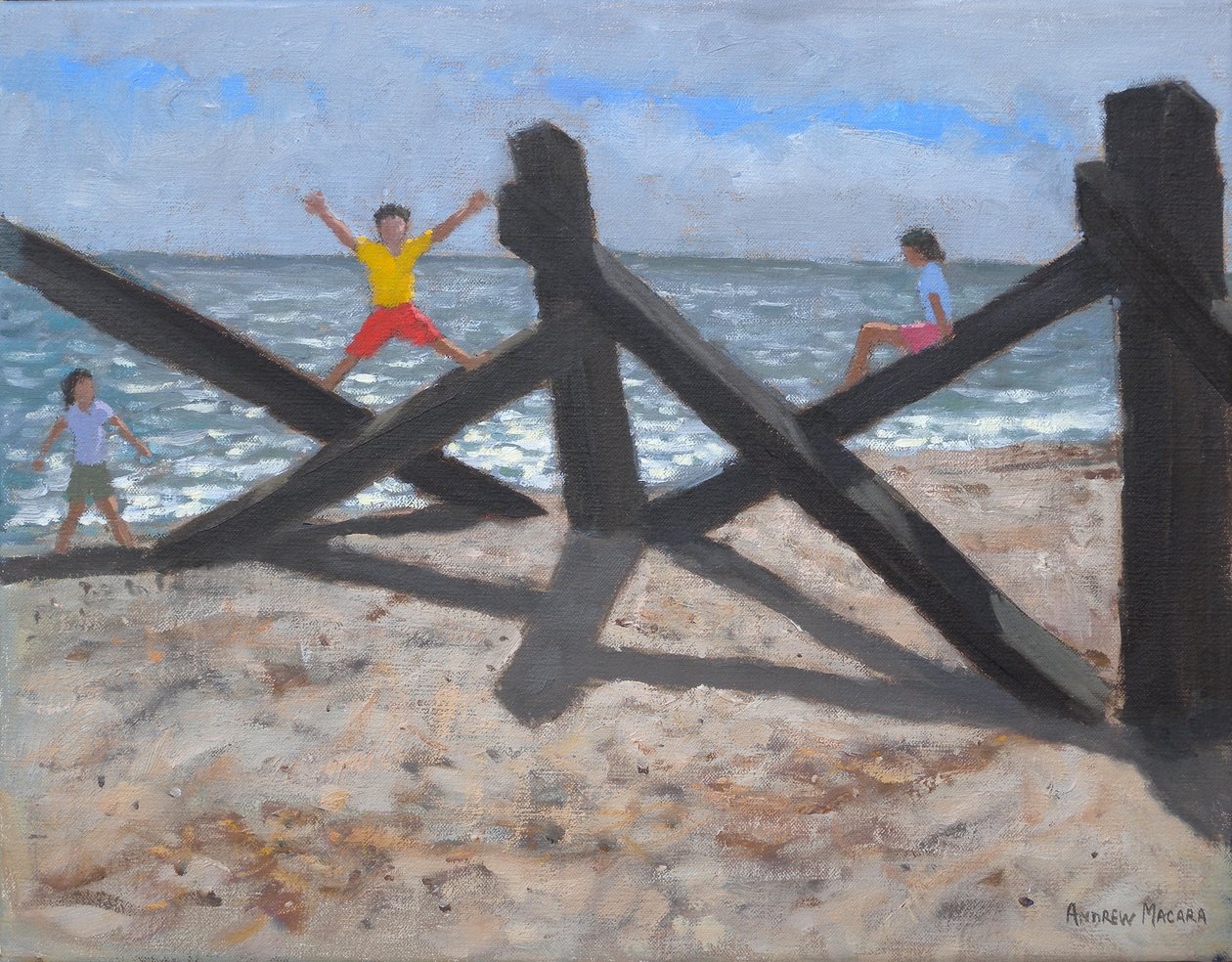 Old Jetty, 2010 (óleo sobre tela) de Andrew Macara