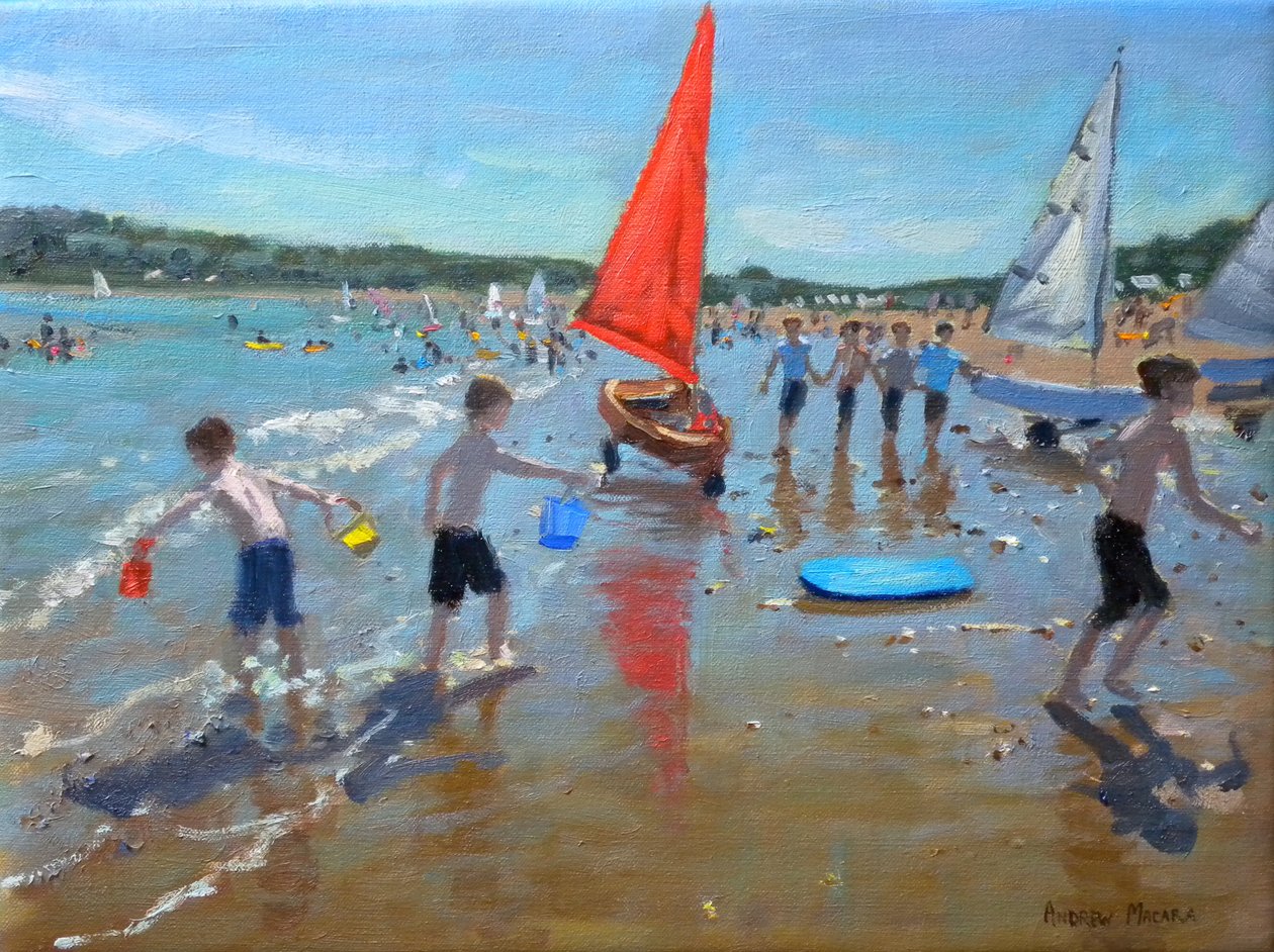 Red Sail, 2011 (óleo sobre tela) de Andrew Macara