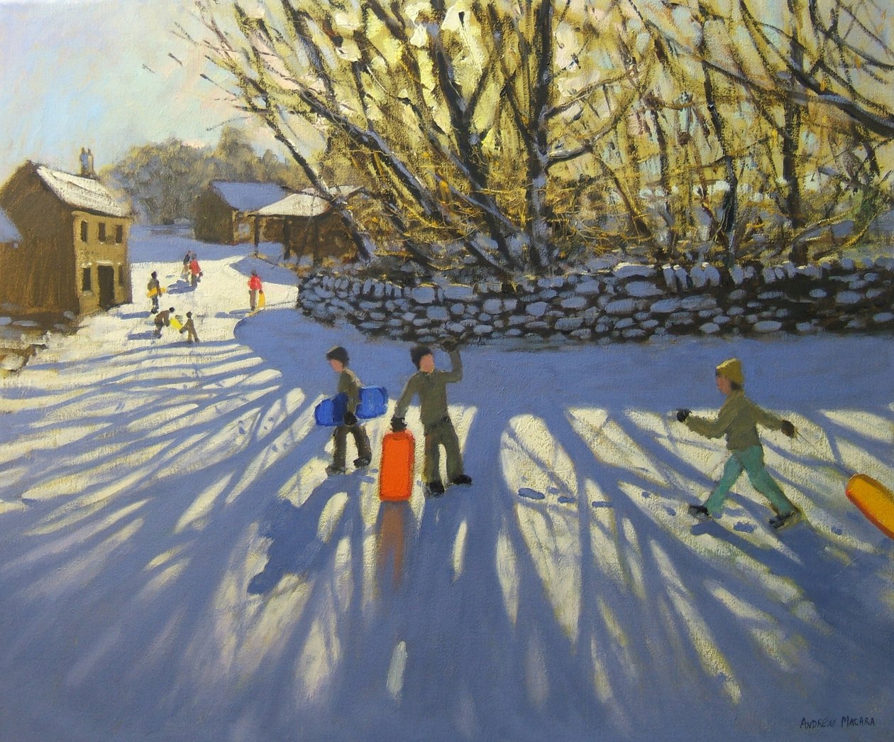 Trenó vermelho, Monyash, Derbyshire de Andrew Macara