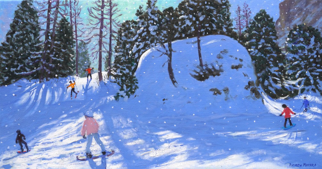Rock City, Val Gardena, Itália, 2020 (óleo sobre tela) de Andrew Macara