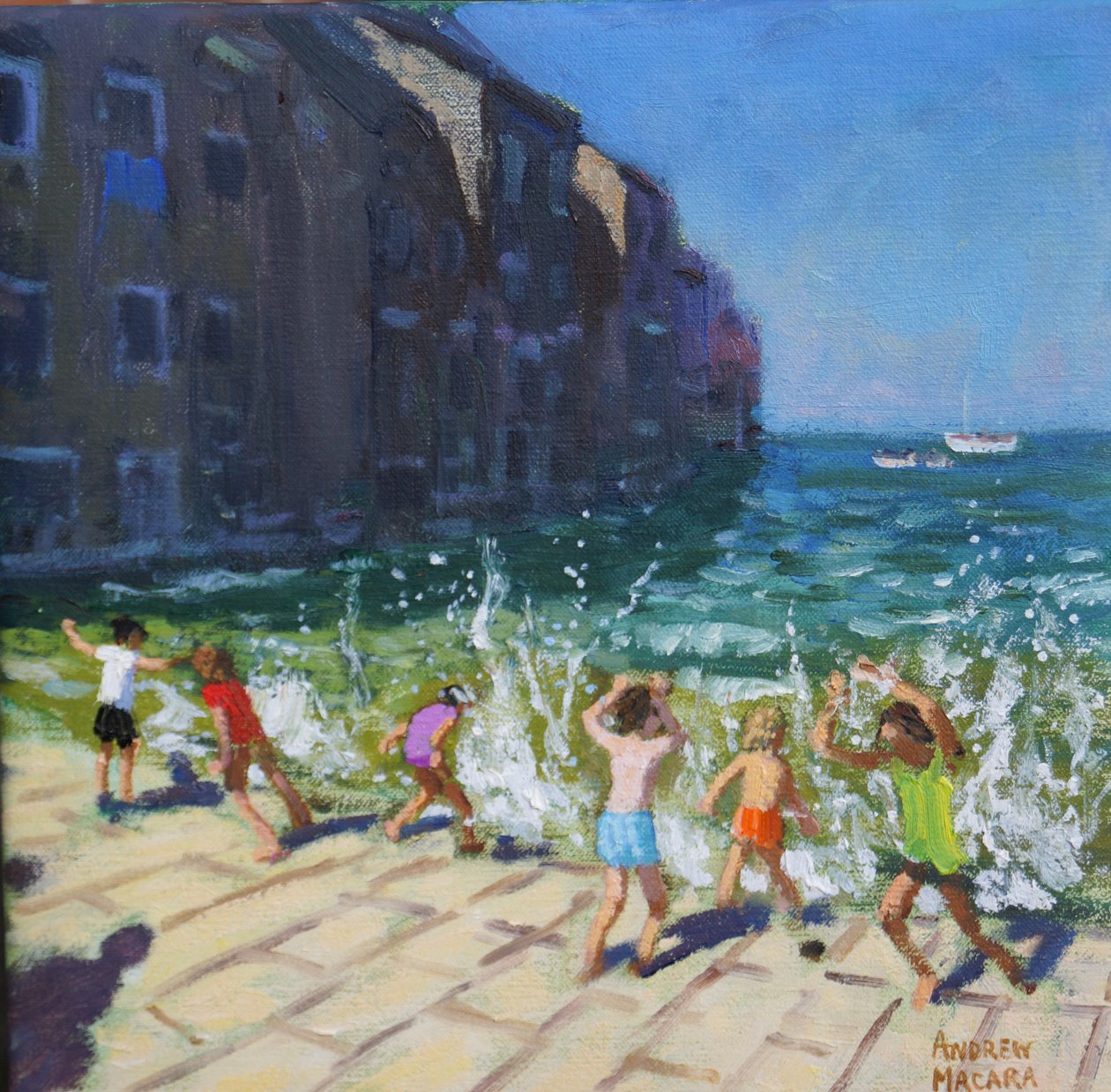 Frente ao mar, Rovinj, Croácia, de Andrew Macara
