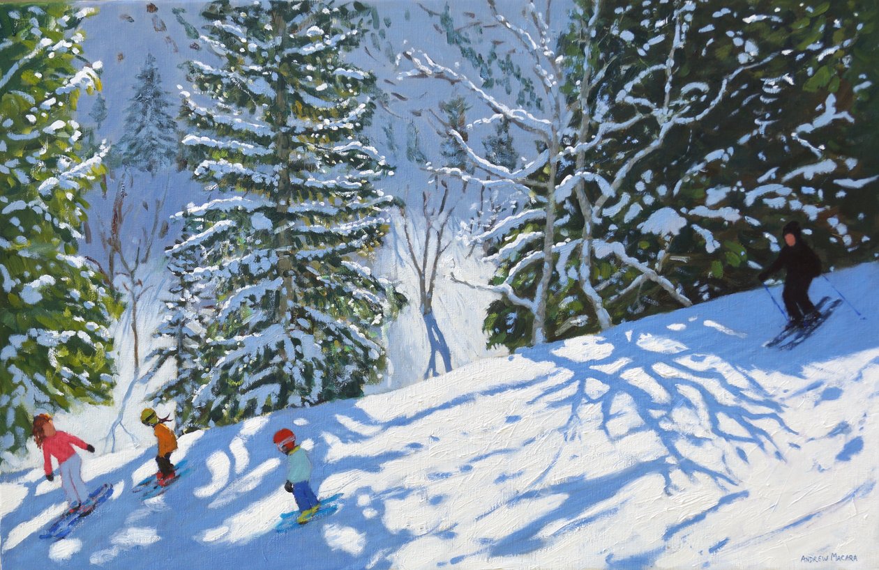 Skiing Courchevel para La Tania, 2019 de Andrew Macara
