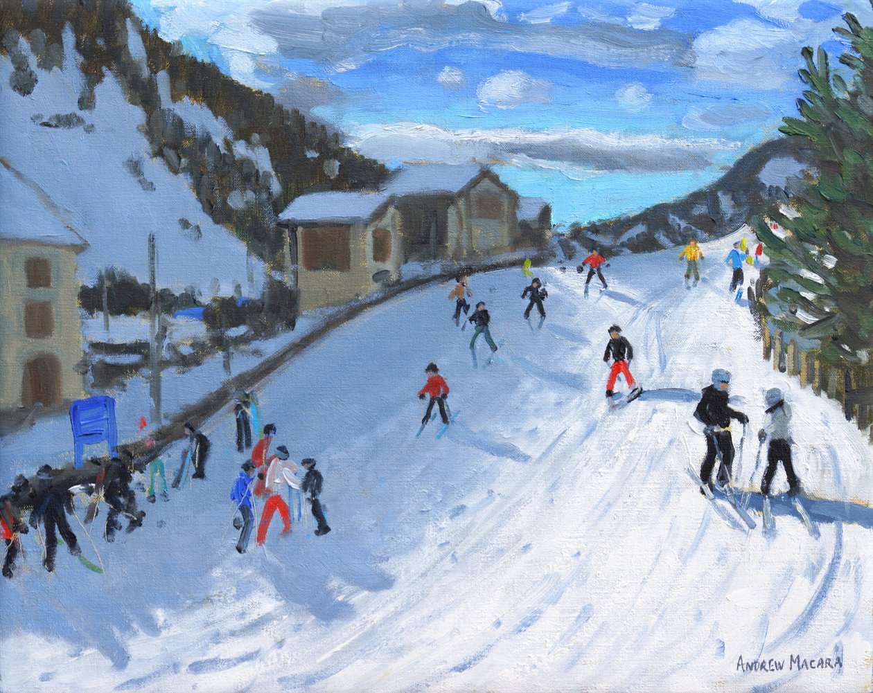Esquiar até Selva Val Gardena, 2016, de Andrew Macara