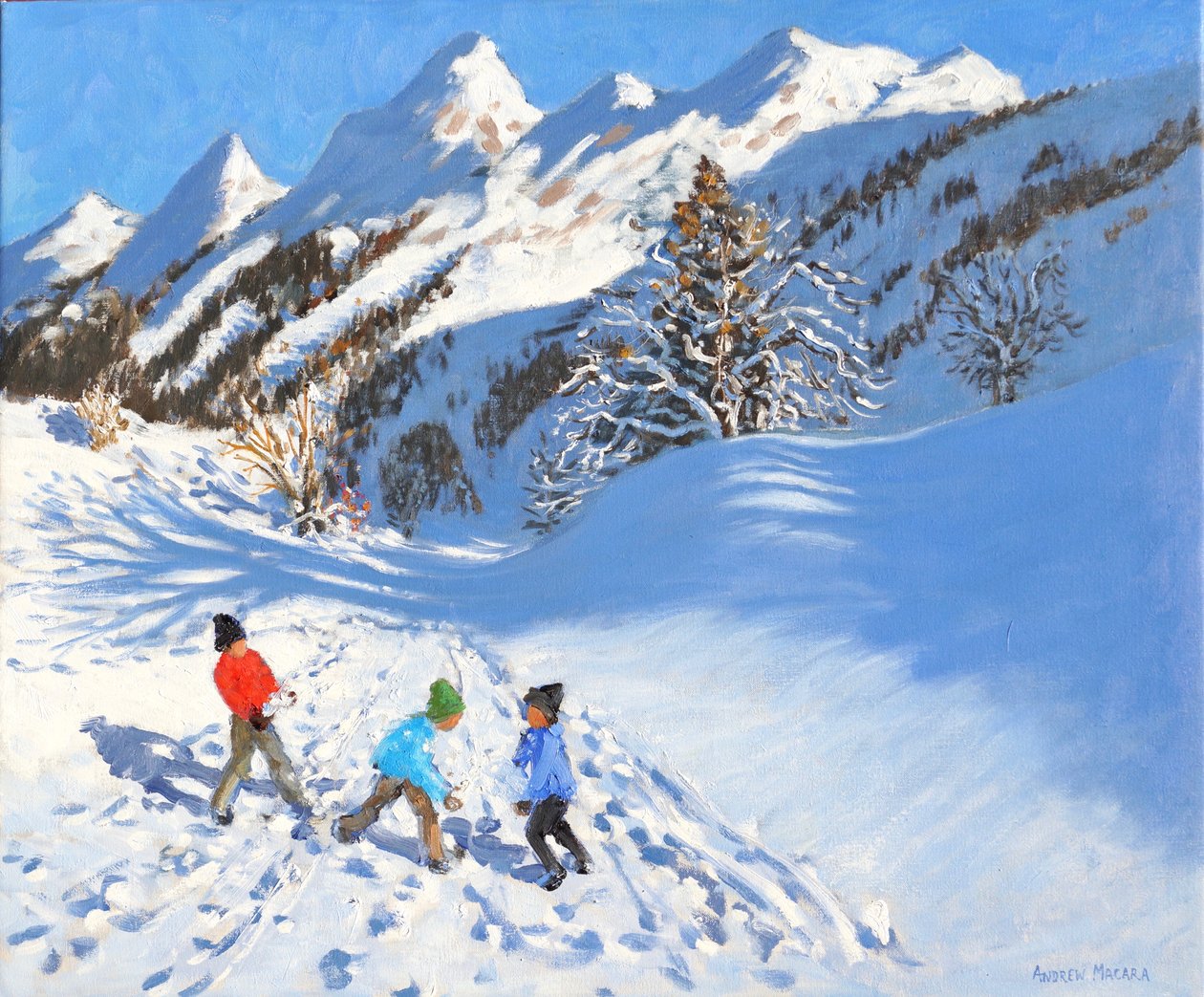 Bola de neve, La Clusaz, França de Andrew Macara