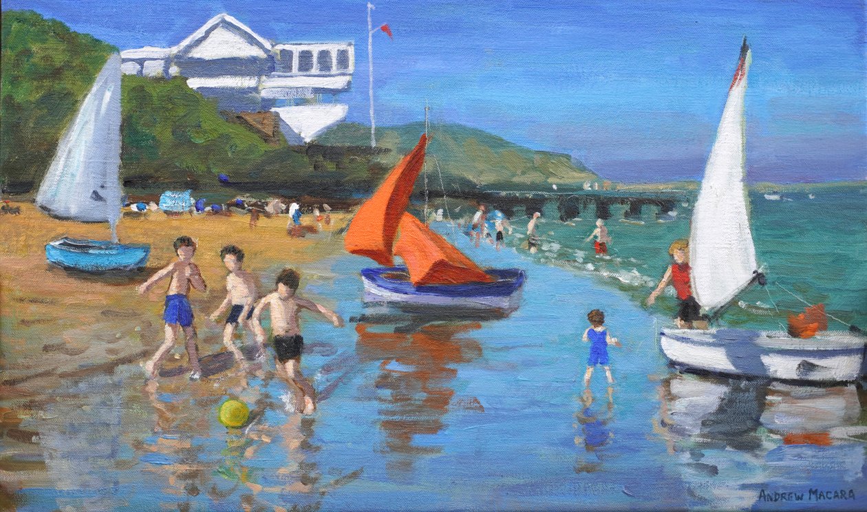 verão em Abersoch, 2015 (óleo sobre tela) de Andrew Macara