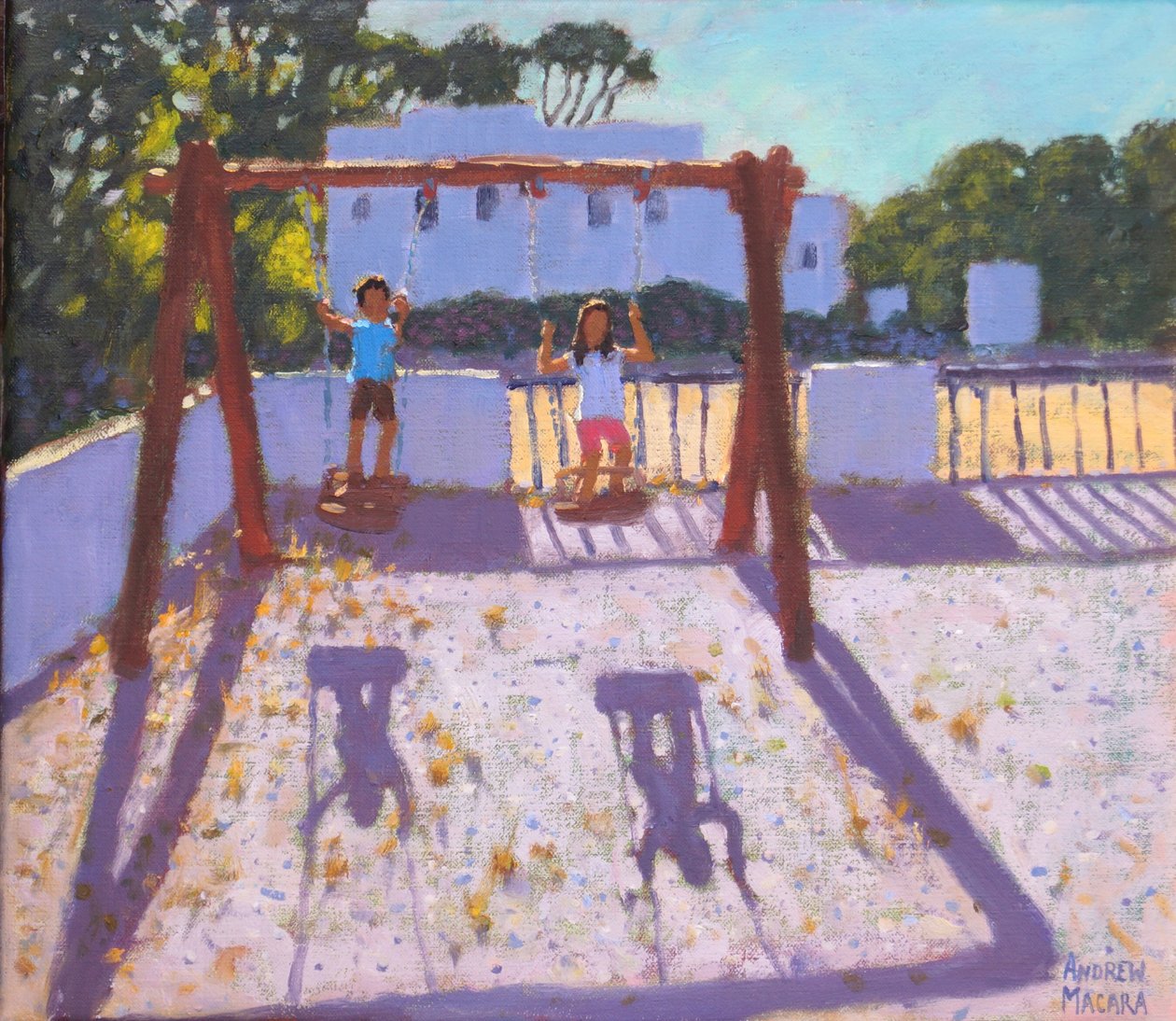 Balanço de Verão, Folegandros, Ilhas Gregas, agosto de 2017, de Andrew Macara