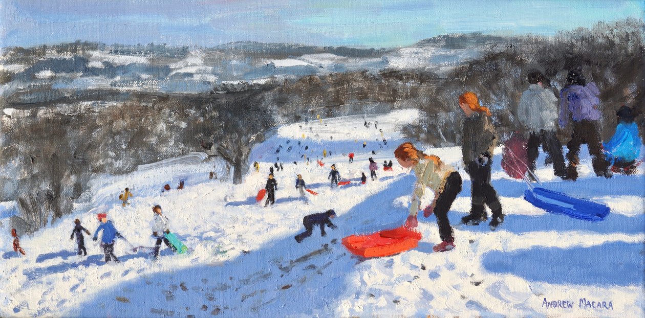 O trenó vermelho, Allestree Park, Derby, 2016, de Andrew Macara