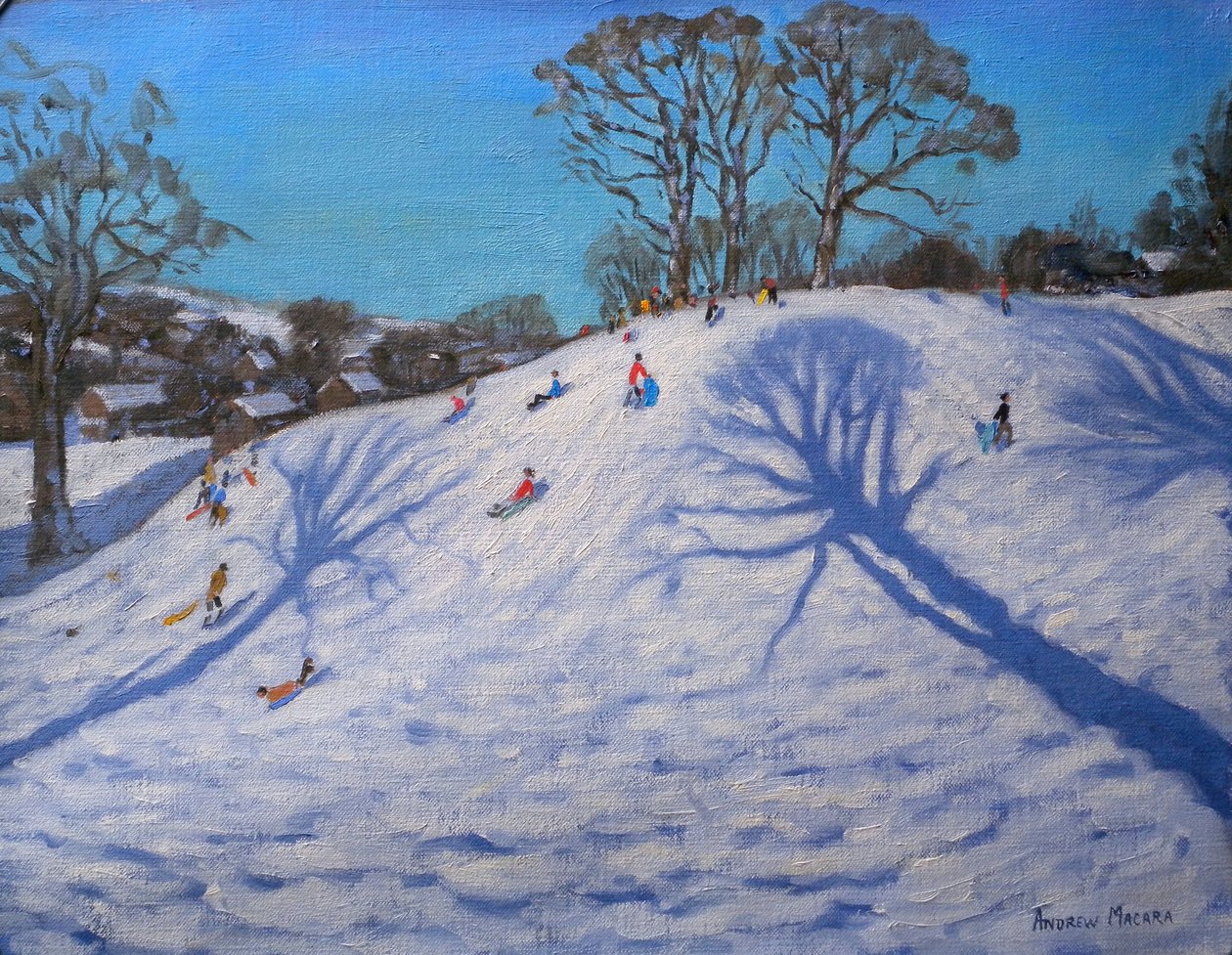 Duas sombras de árvores, Bolehill, Wirksworth, 2009 de Andrew Macara