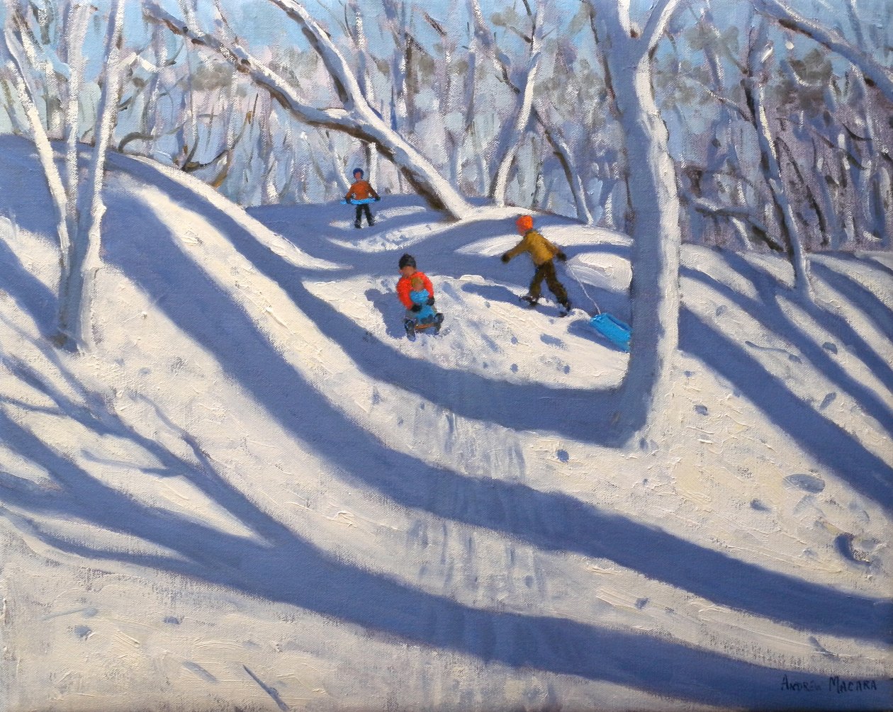 Winter, Bramcote, Nottingham, 2009 (óleo sobre tela) de Andrew Macara