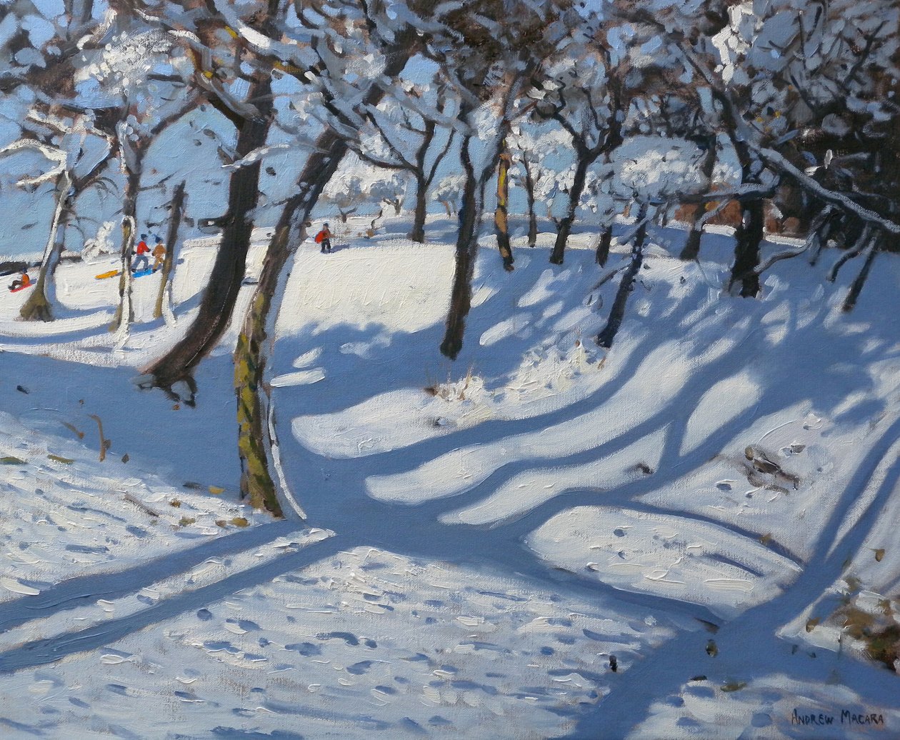 Inverno, Ladmanlow, 2010 (óleo sobre tela) de Andrew Macara