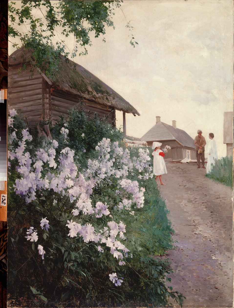 Uma casa de campo na Finlândia - Pintura de Andrei Nikolayevich Shilder (1861-1919), óleo sobre tela - Arte Russa de Andrey Nikolayevich Shilder
