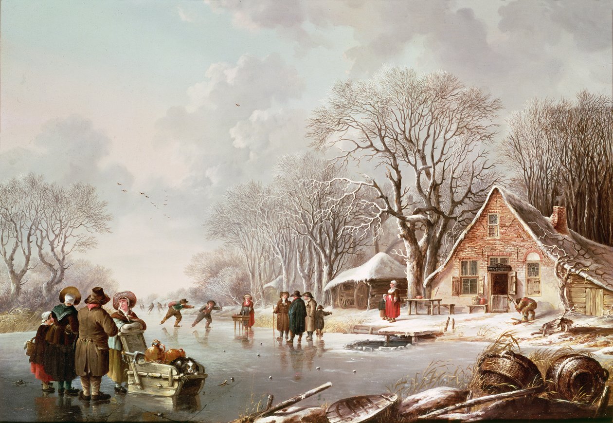Cena de inverno de Andries Vermeulen