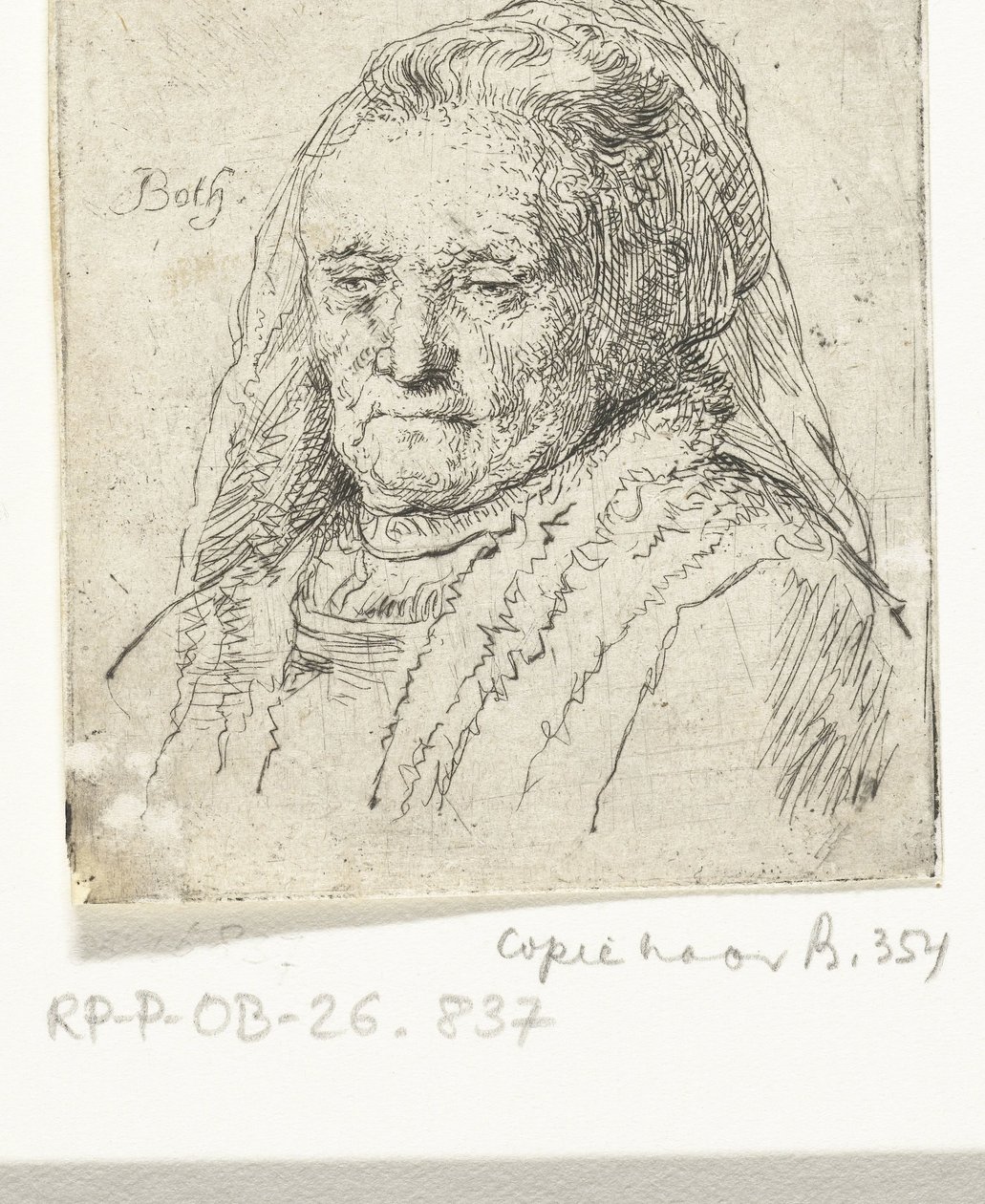 Busto de retrato da mãe de Rembrandt de Andries Both