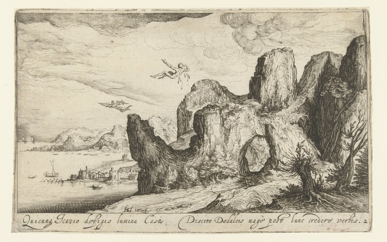 Paisagem com a queda de Ícaro
Paisagens (título da série) de Andries Jacobsz. Stock