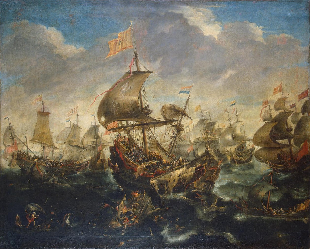 A Batalha de Haarlemmermeer em 26 de maio de 1573, 1620 de Andries van Eertvelt