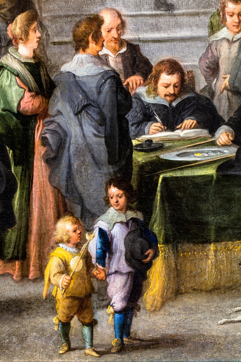 Assistência aos doentes, cerca de 1640 (óleo sobre tela) de Andries van & Wael Cornelis de (1592 1667) Eertvelt