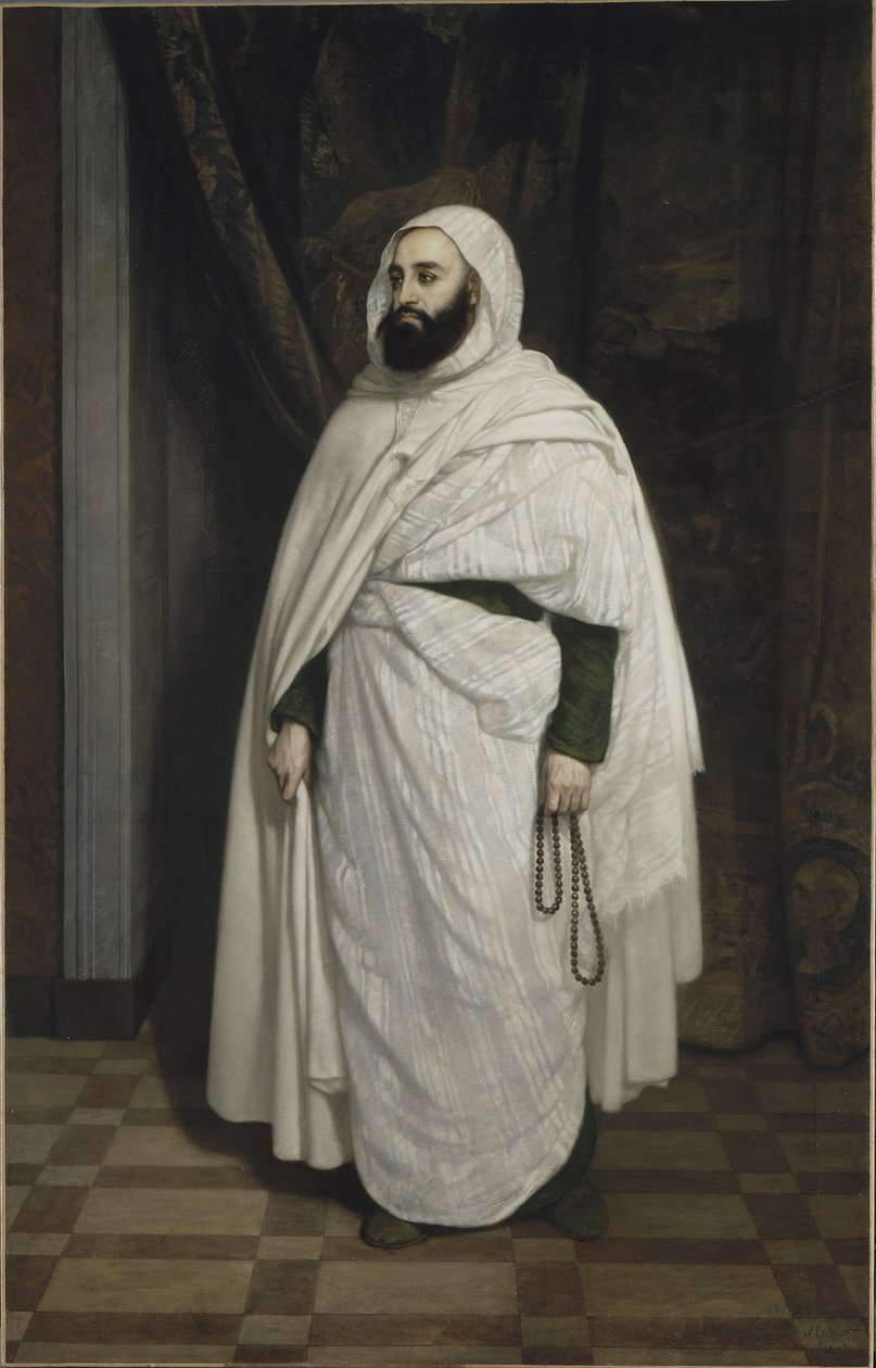 Retrato de Abdelkader ibn Muhieddine 1808-1883, 1853. de Ange Tissier