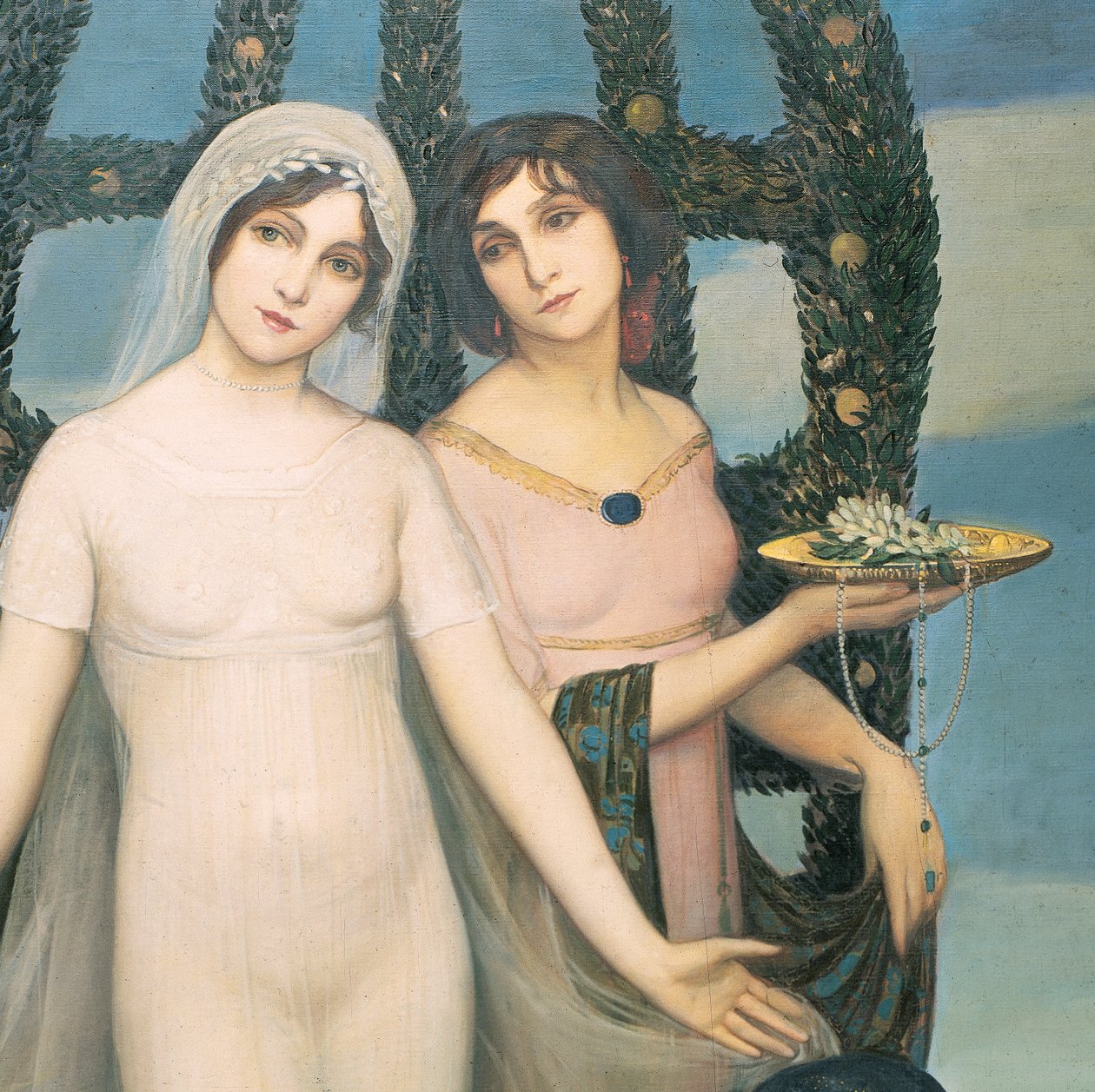 La novia, c.1910 (óleo sobre tela) de Ángel Zárraga
