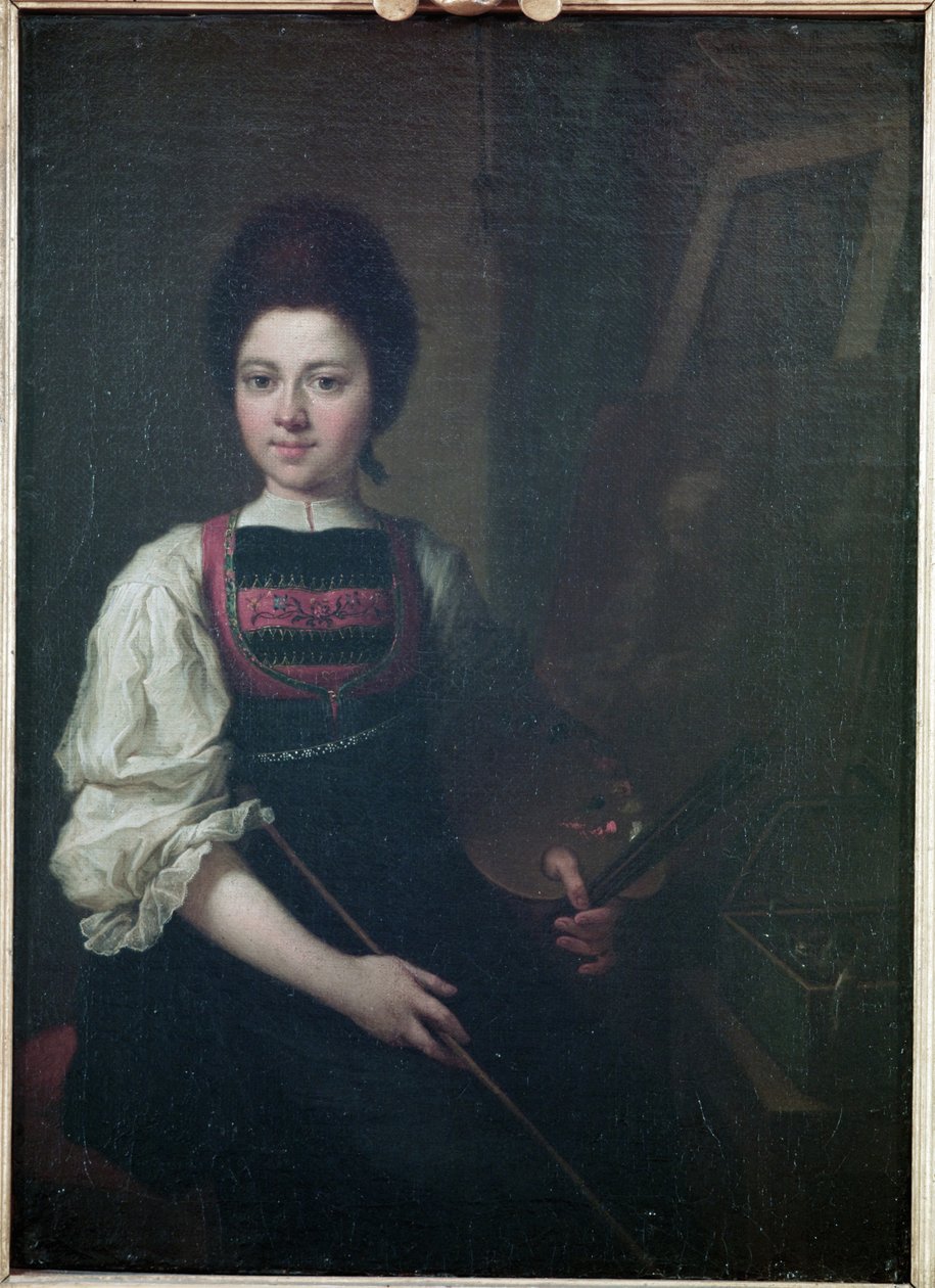 Auto-Retrato, 1763 de Angelica Kauffmann