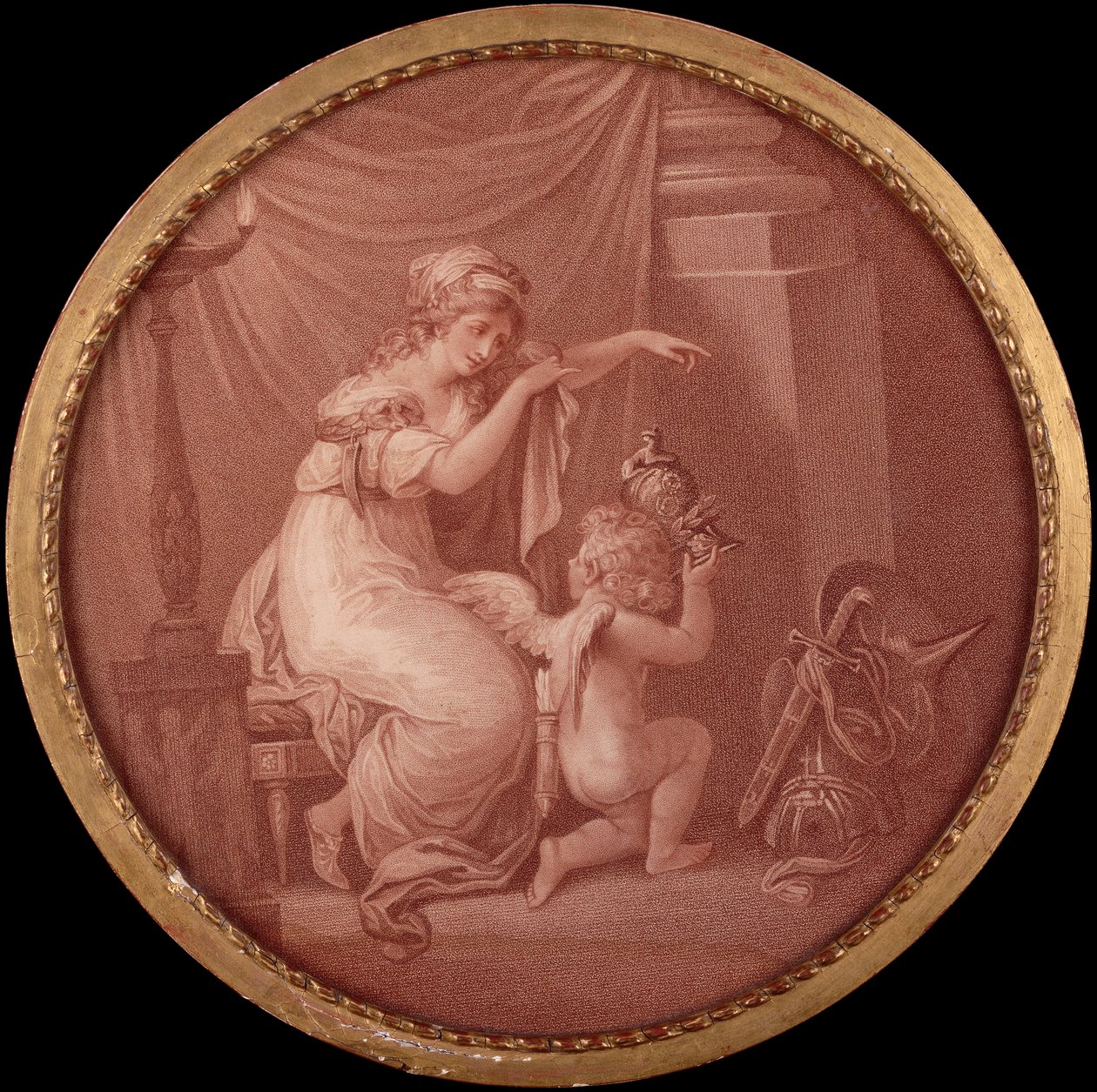 A Vida de Cupido (gravura) de Angelica (after) Kauffmann