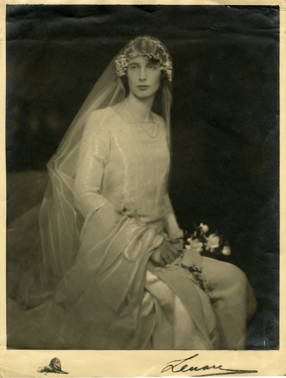 Fotografia de casamento de Lady Anne Hunloke (neé Cavendish) de Thomas Kelly